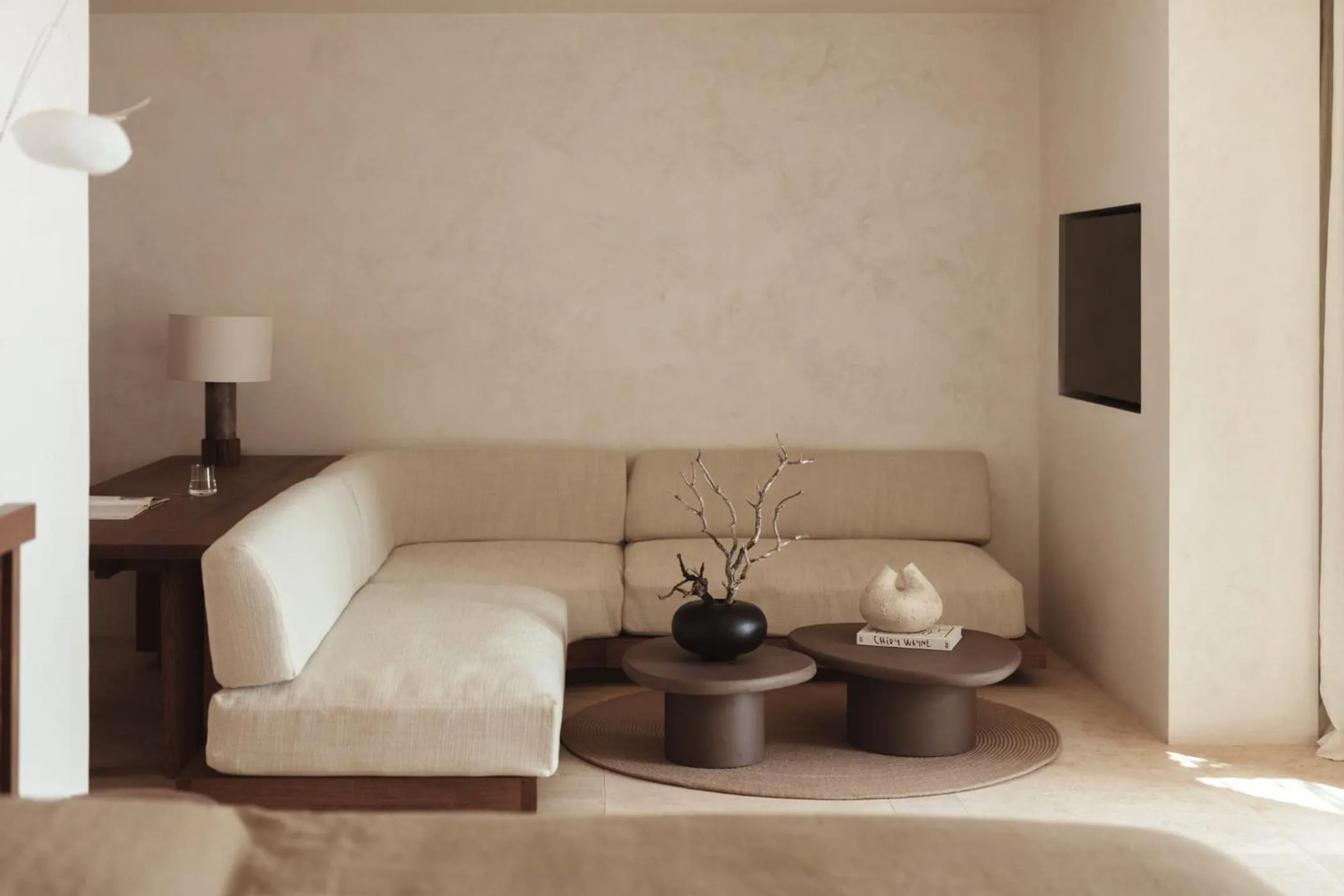 Seating area, Bed in Gundari