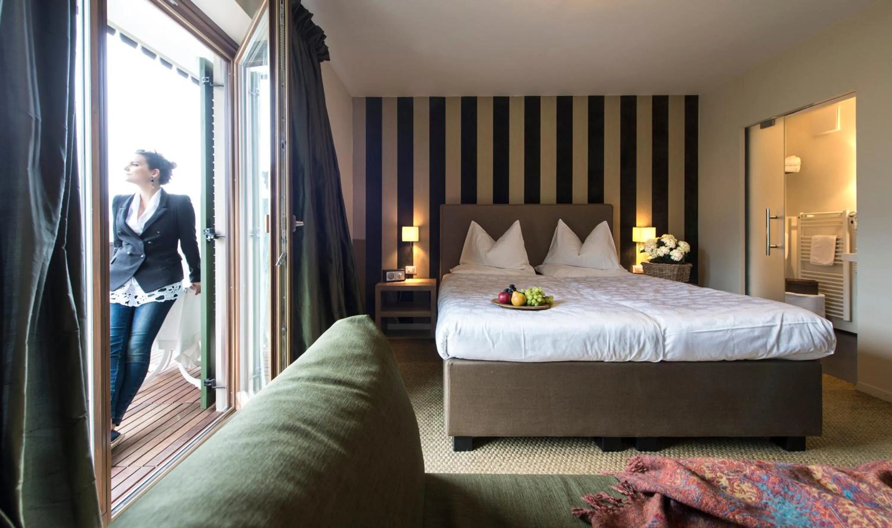 Bed in Hotel Chalet Gravenstein