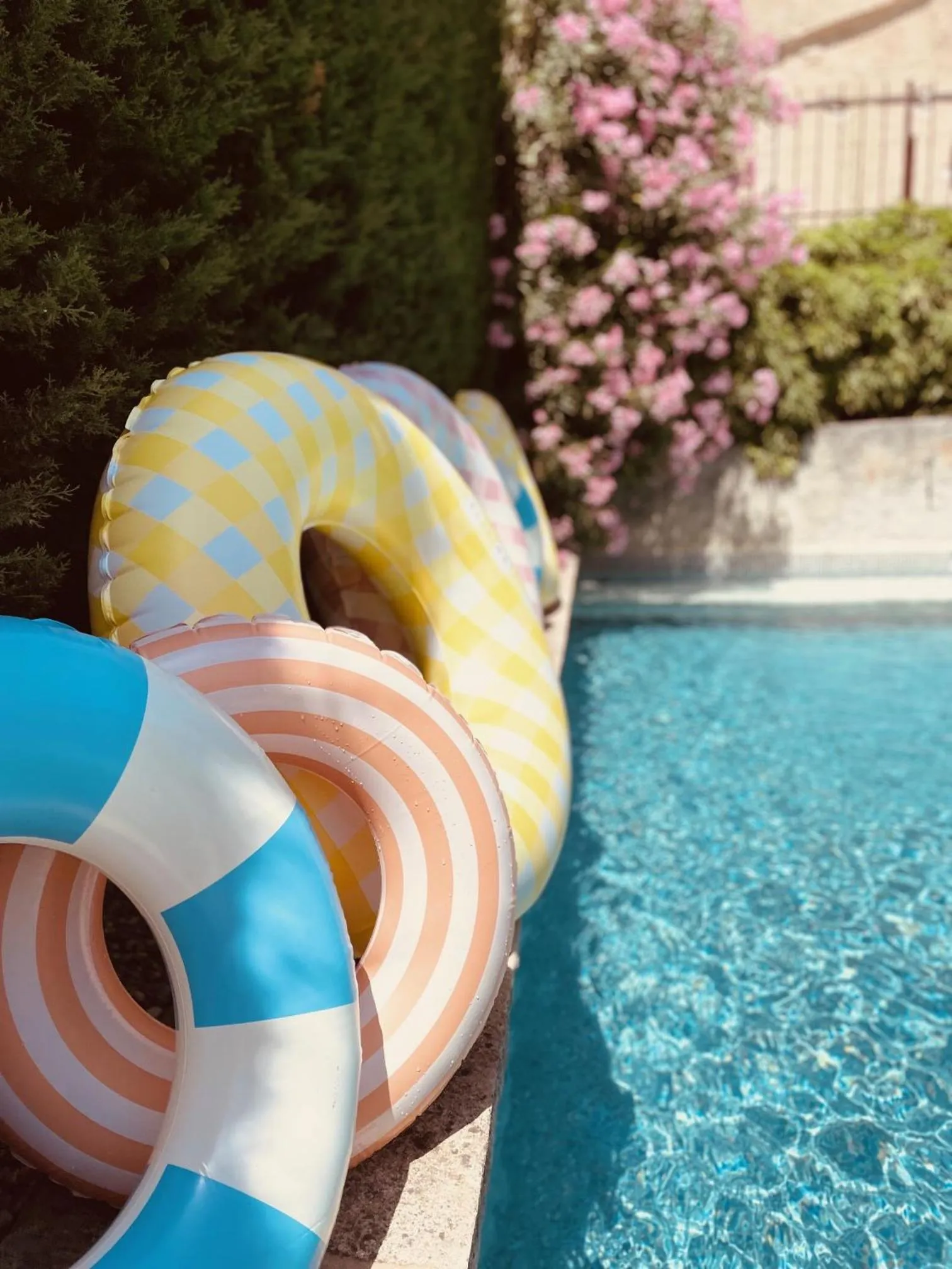 Pool view in B&B Temps Suspendu Provence