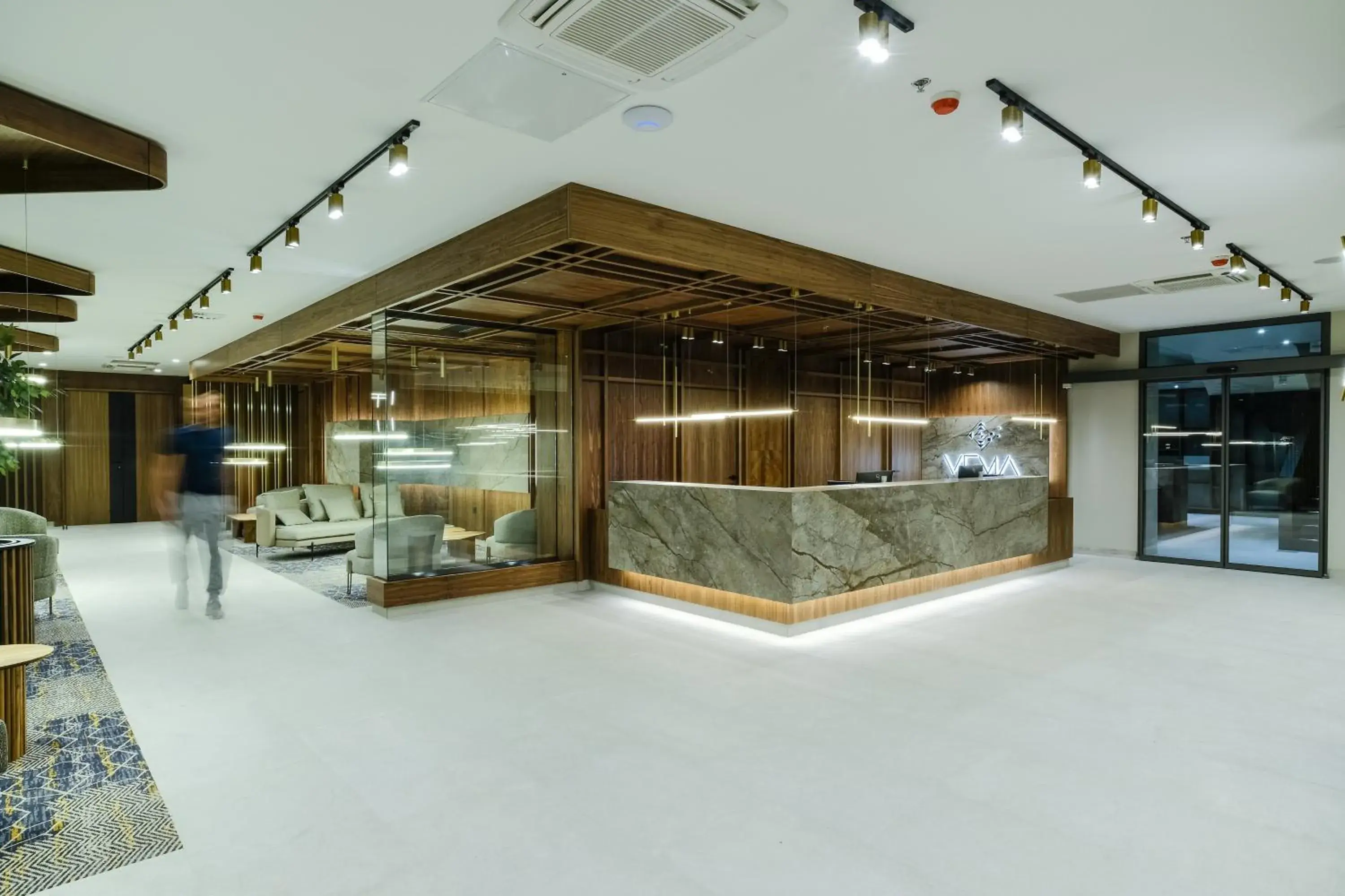 Lobby or reception in Hotel Vema Lobby or reception in Hotel Vema