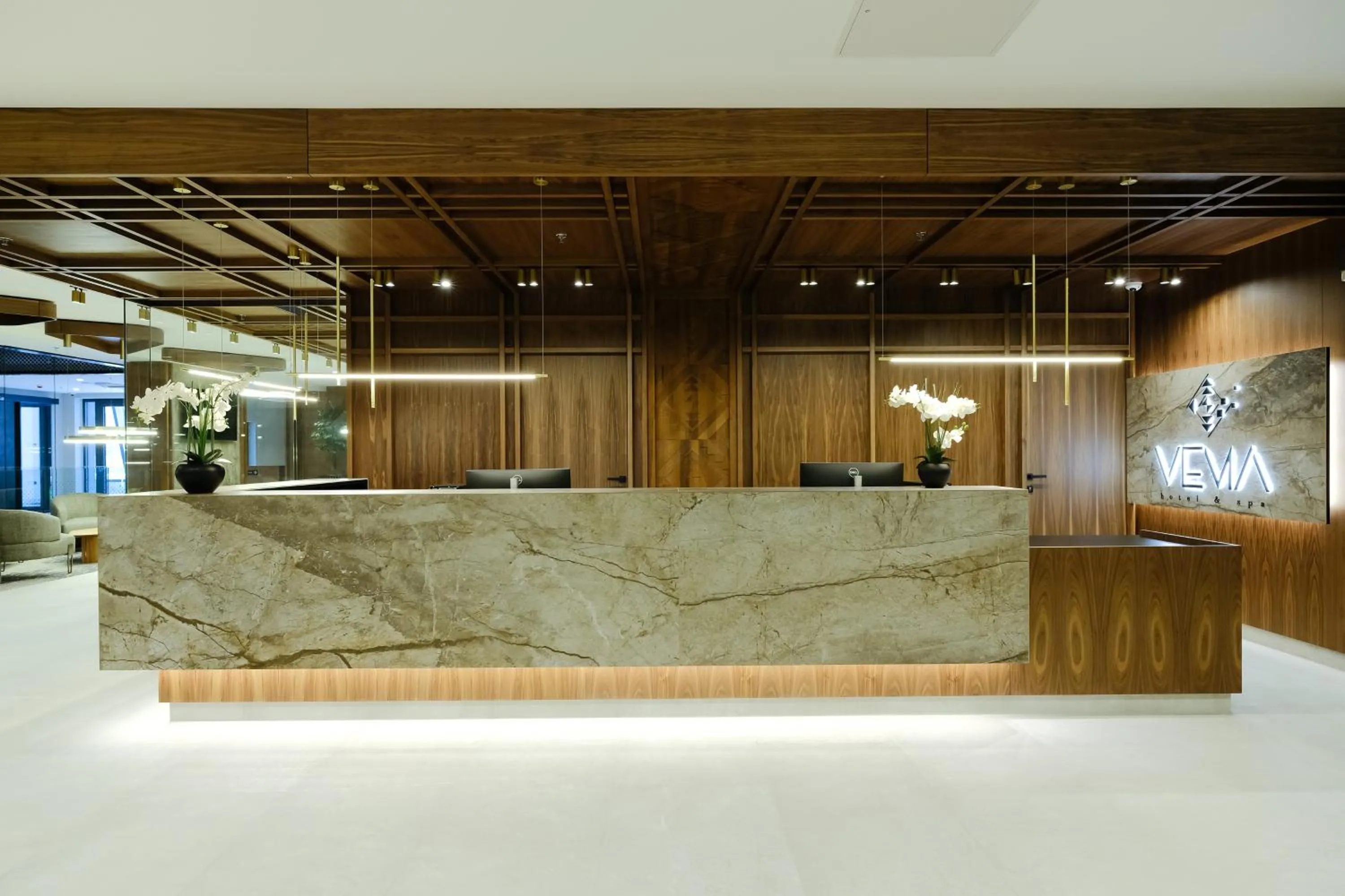 Lobby or reception in Hotel Vema
