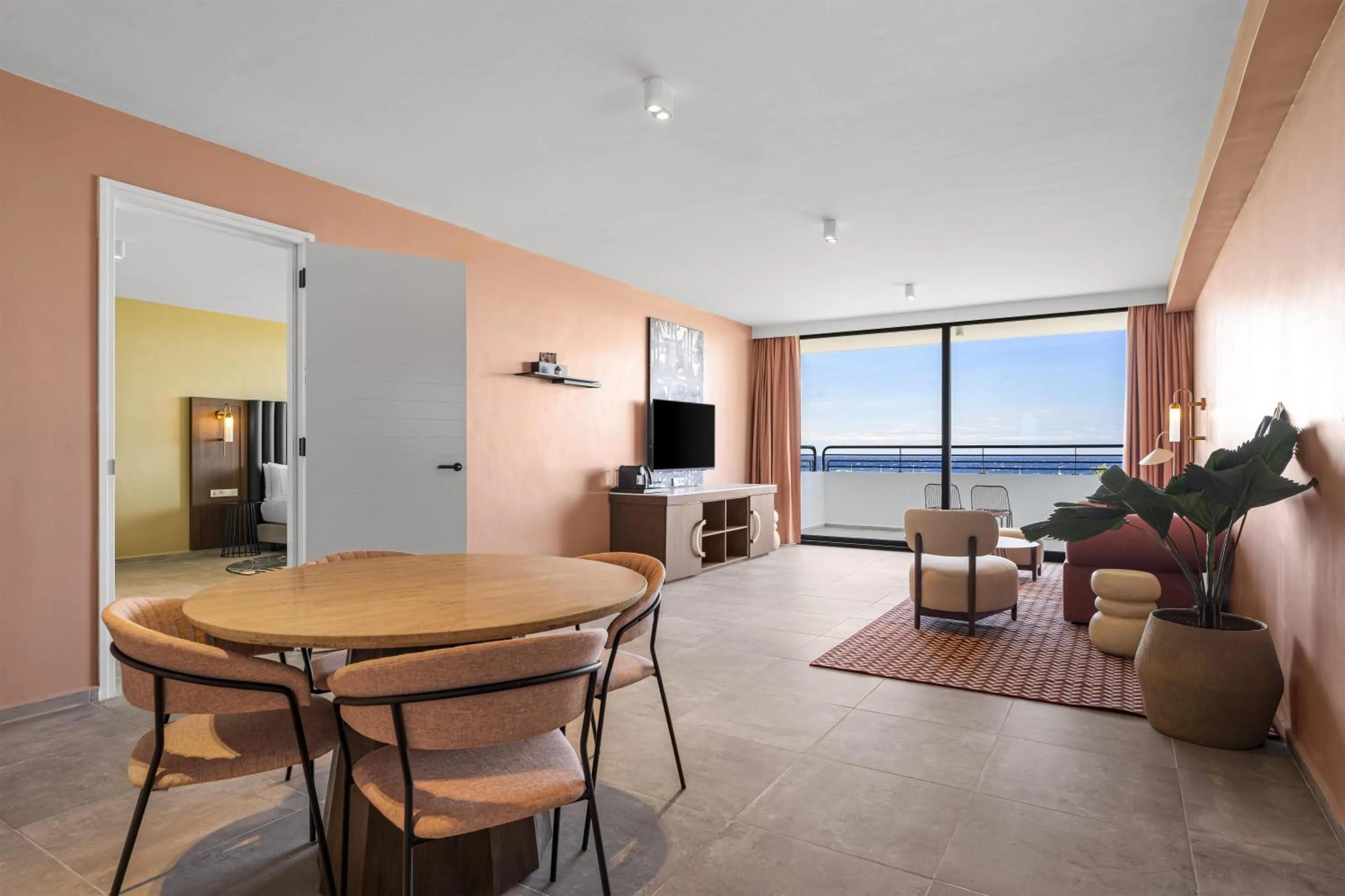 Living room in The Rif At Mangrove Beach Corendon Curacao All-Inclusive, Curio by Hilton