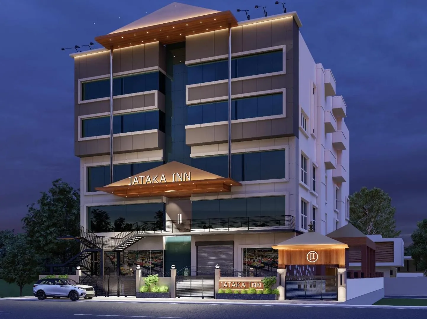 Property building in Hotel Jataka Inn