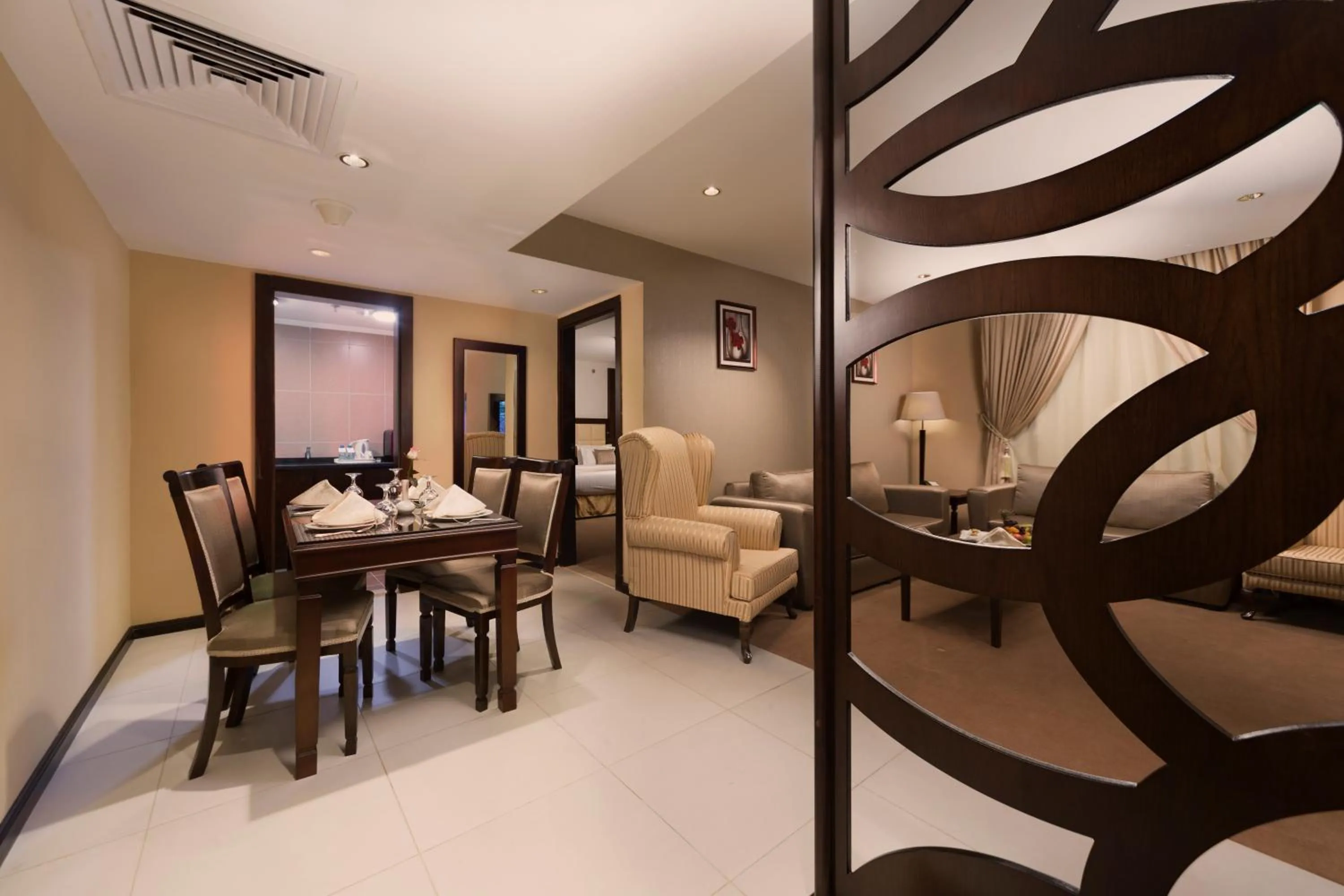 Living room in Razana Al Rawdha Hotel