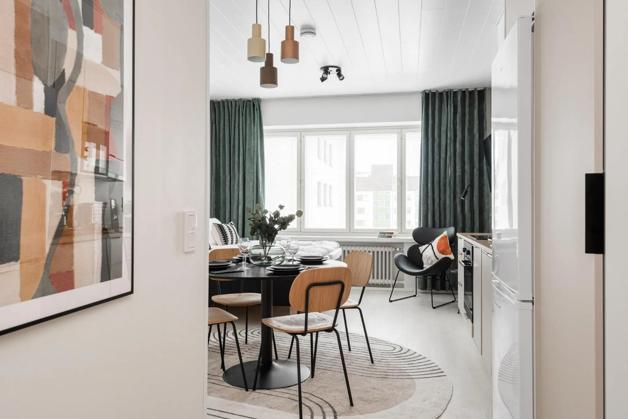 Dining area in Prime Apartments Pori Central