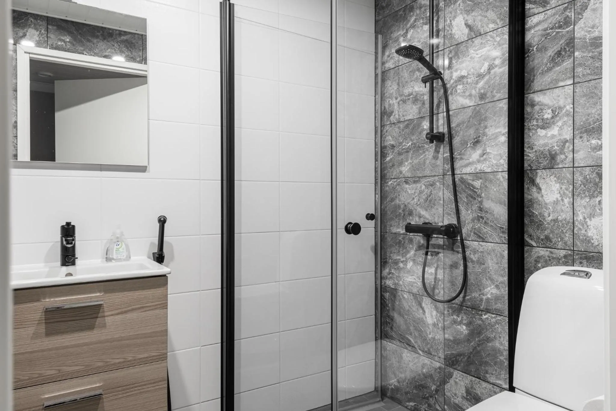 Shower in Prime Apartments Pori Central