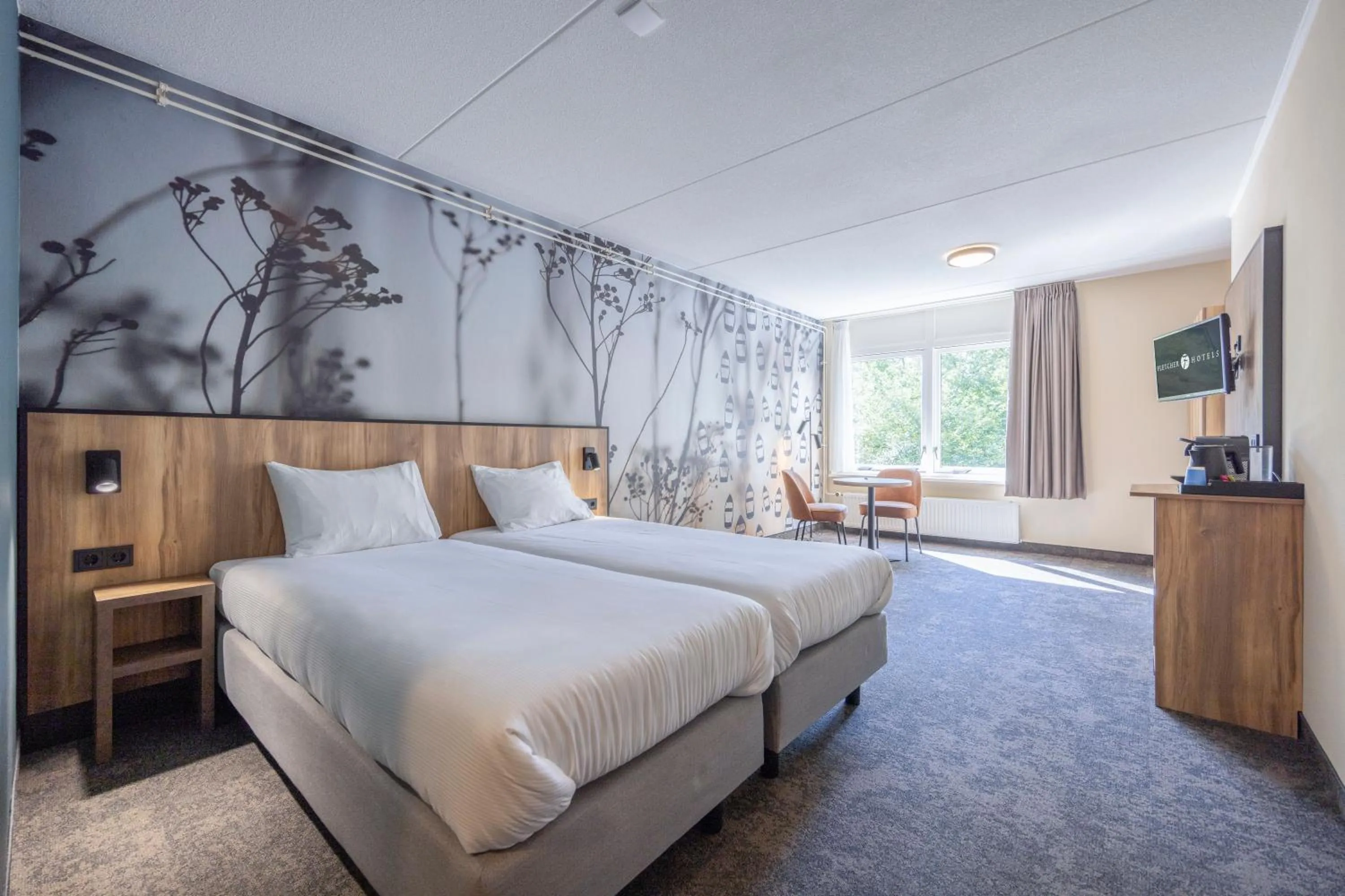 Bedroom, Bed in Fletcher Hotel Restaurant De Eese