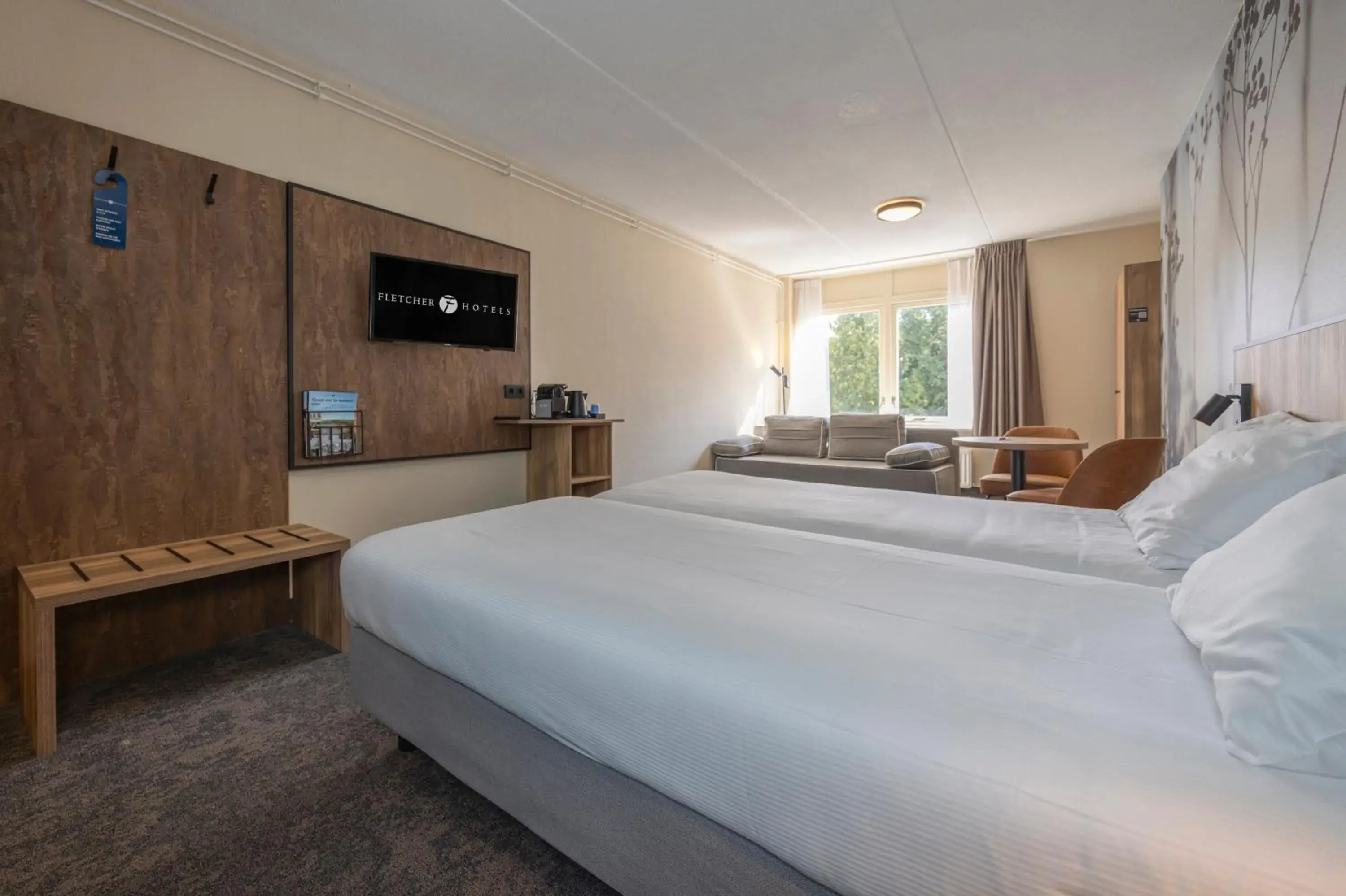 Bedroom, Bed in Fletcher Hotel Restaurant De Eese Bedroom, Bed in Fletcher Hotel Restaurant De Eese