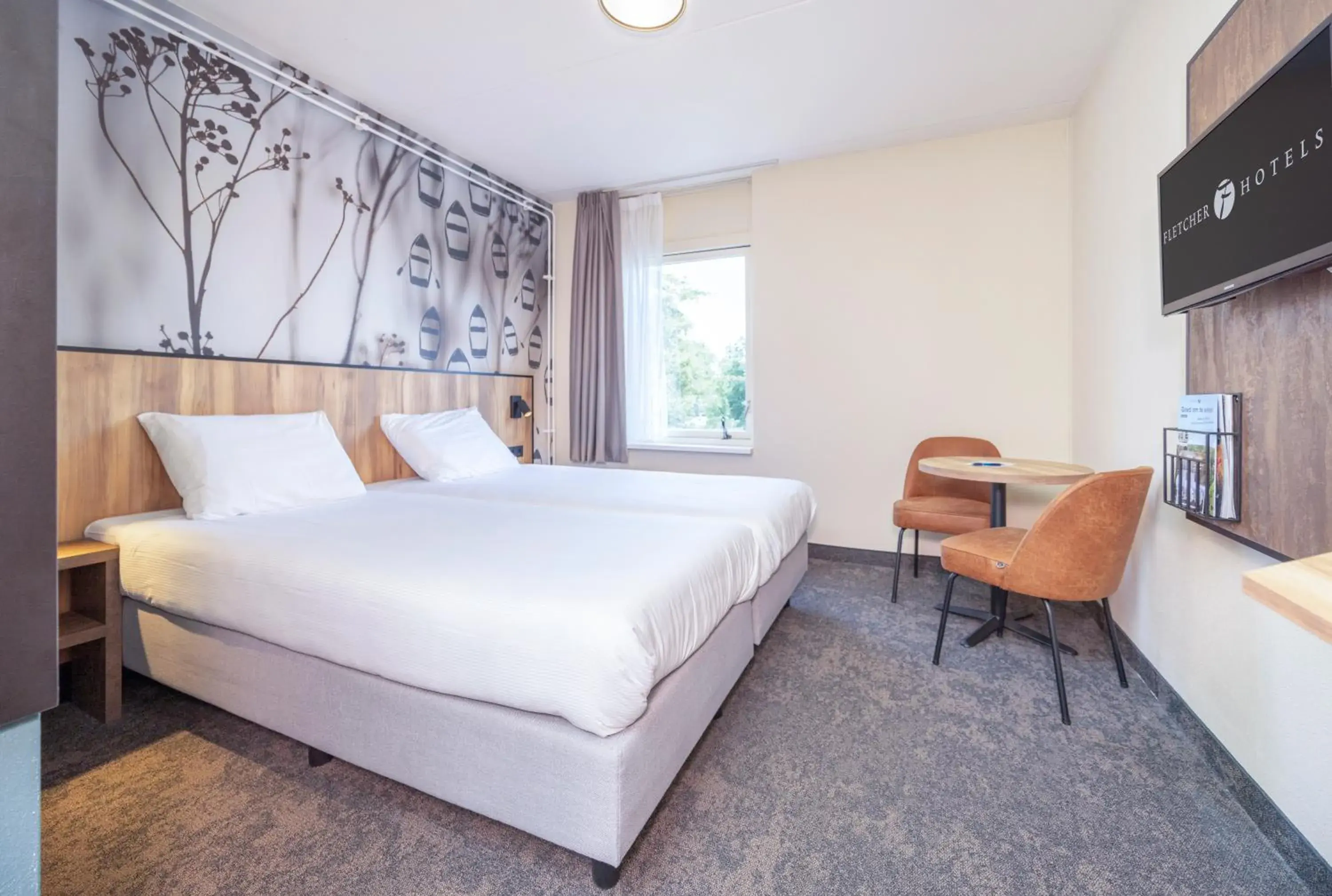 Comfort Twin Room with Shower in Fletcher Hotel Restaurant De Eese Comfort Twin Room with Shower in Fletcher Hotel Restaurant De Eese