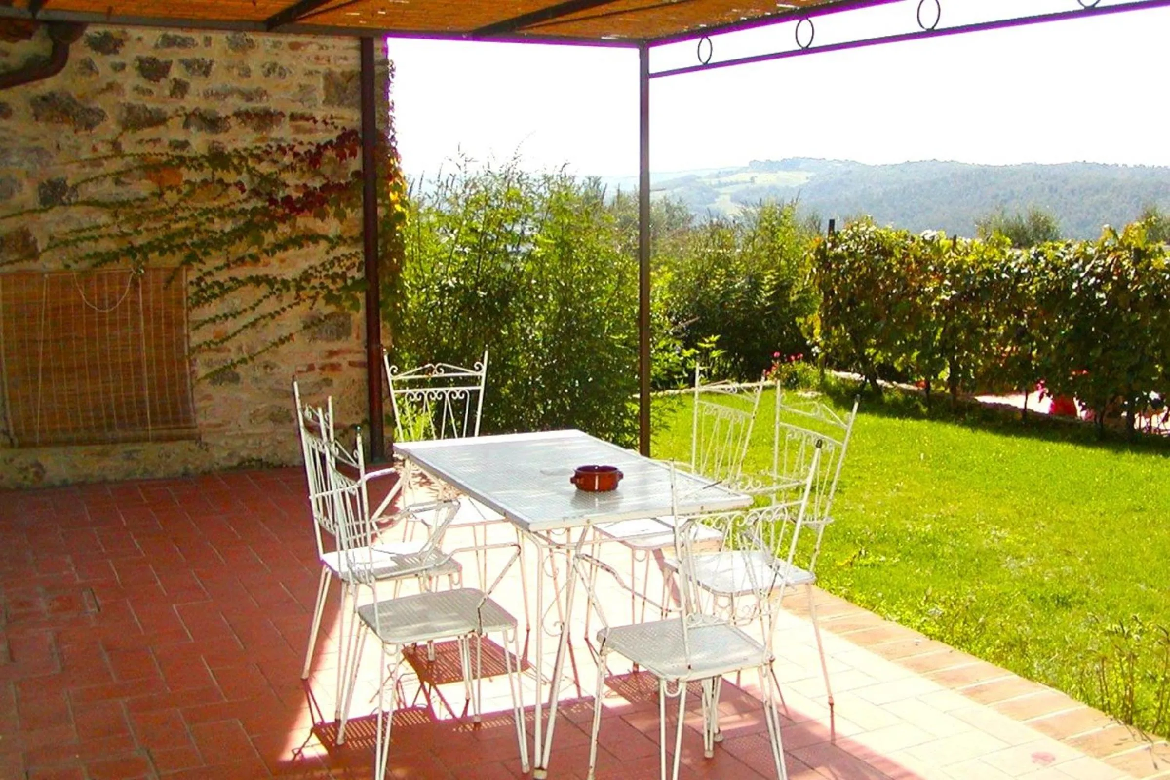 Patio in Fattoria Lornano Winery