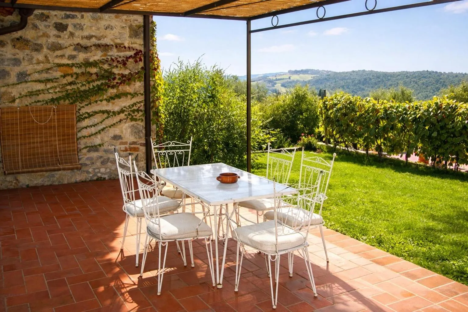 Patio in Fattoria Lornano Winery