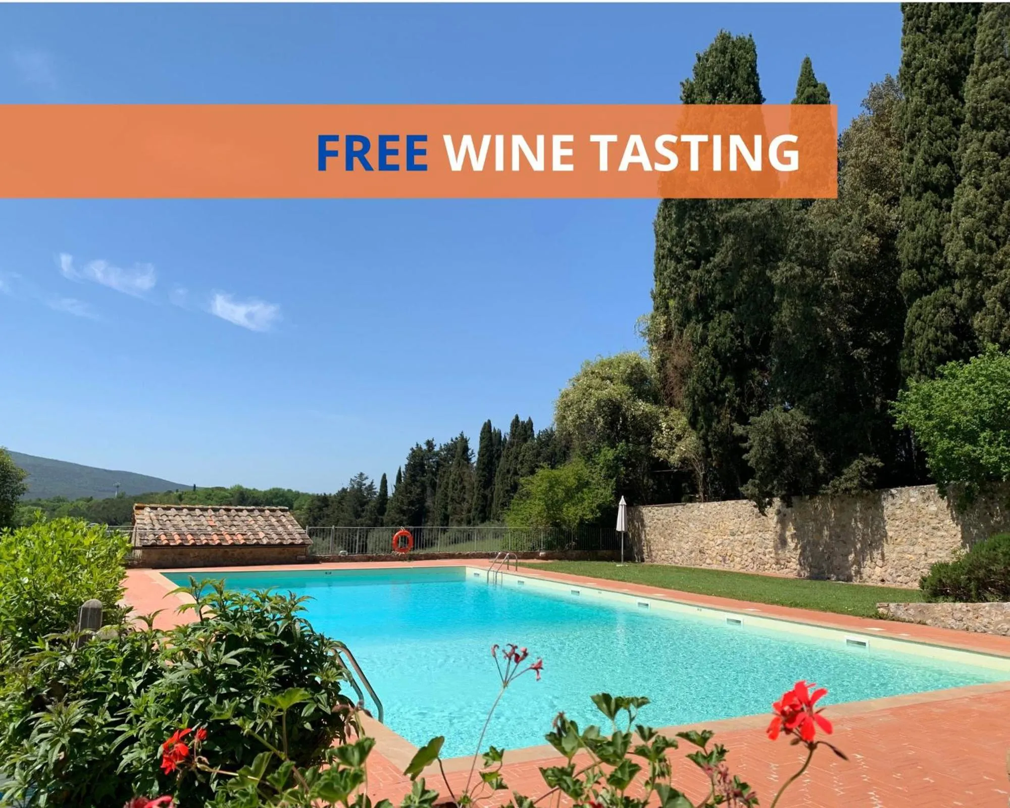 Garden in Fattoria Lornano Winery