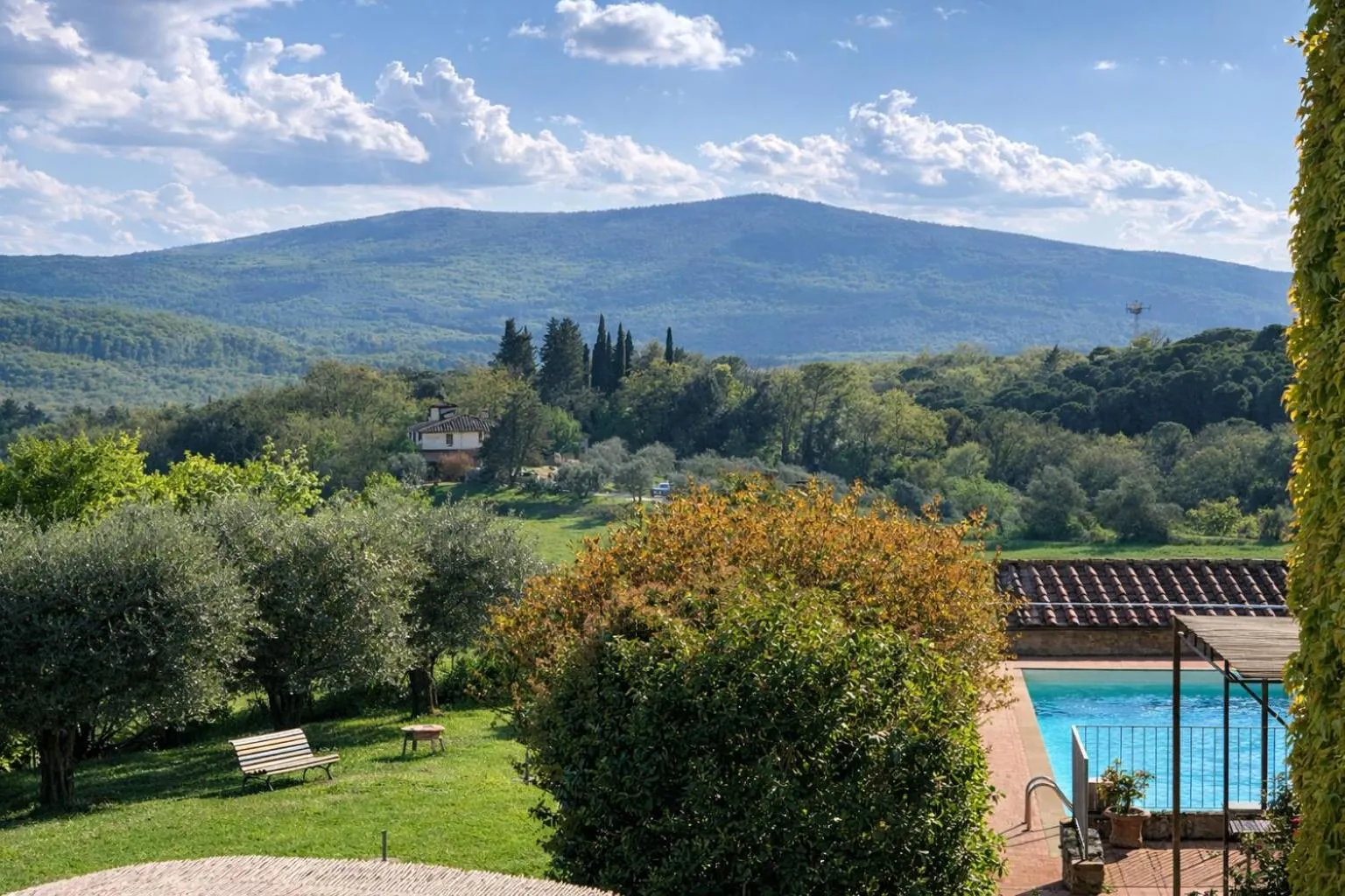 Garden in Fattoria Lornano Winery