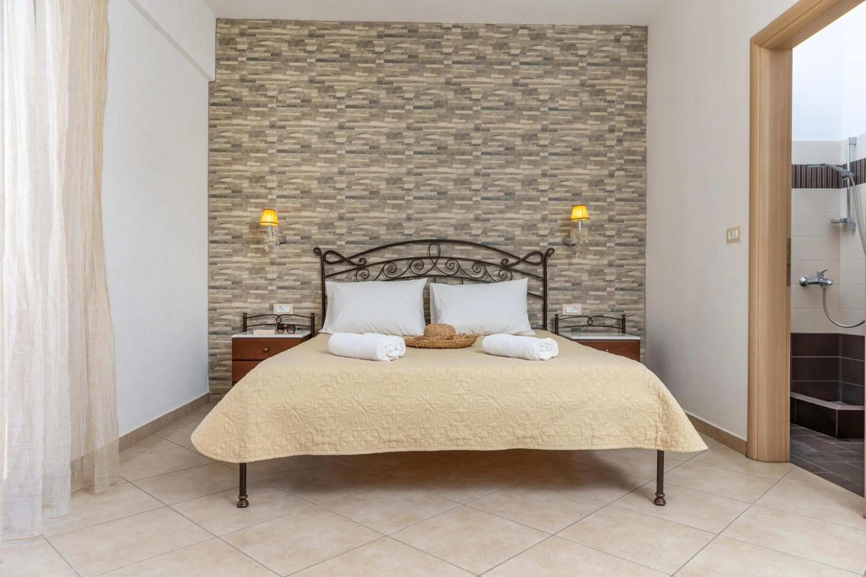 Bed in Kallisti Studios