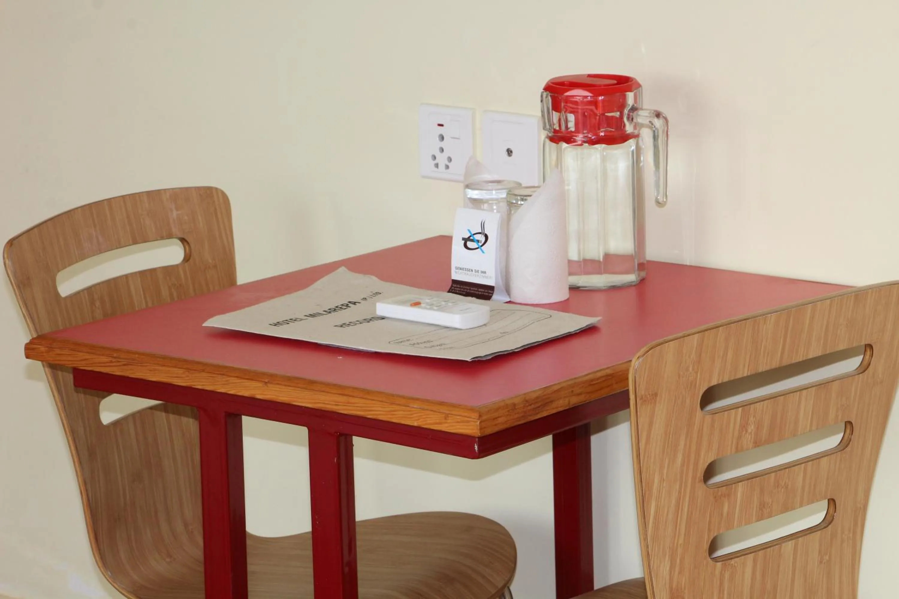 Seating area in Hotel Milarepa Pvt Ltd