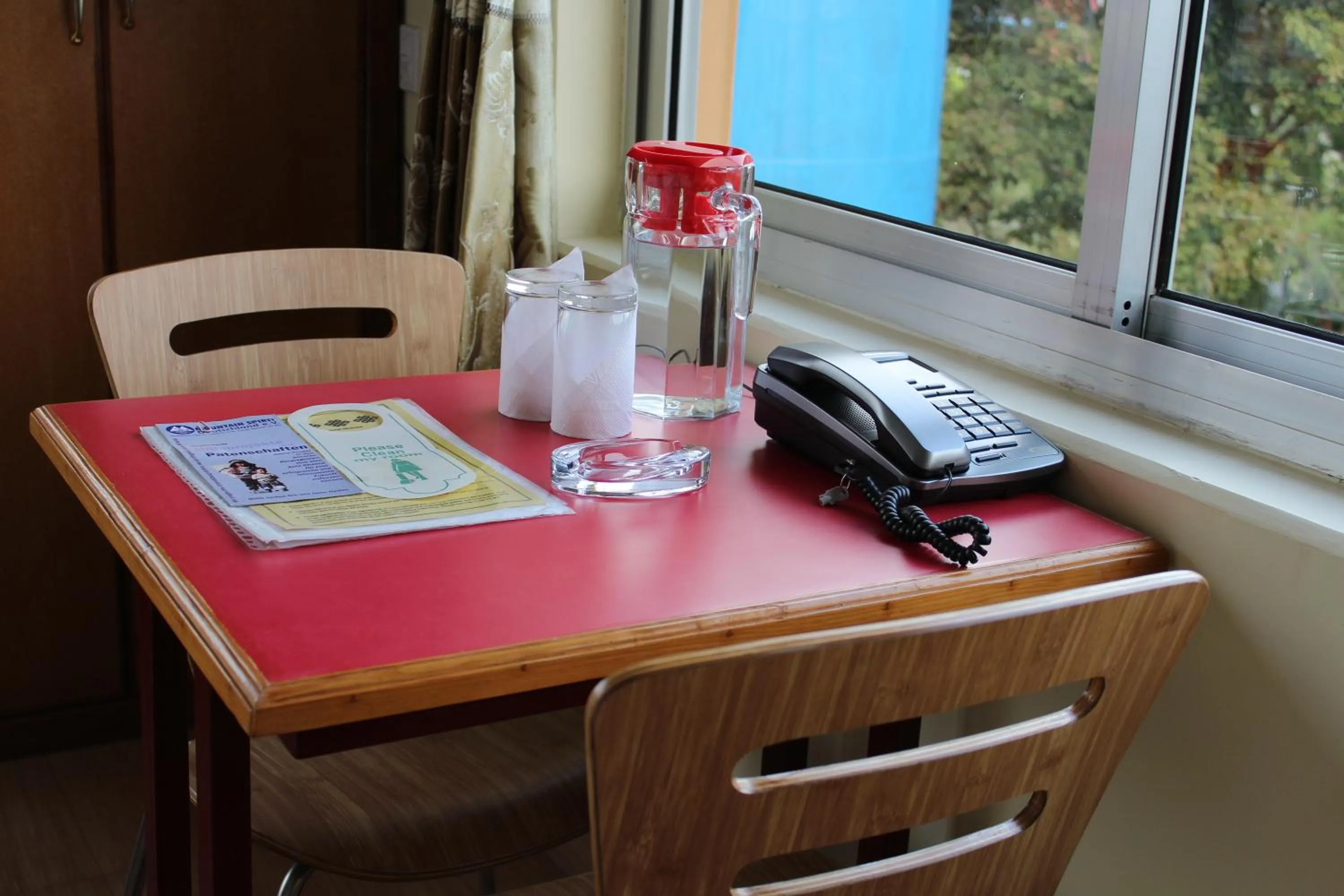 Seating area in Hotel Milarepa Pvt Ltd