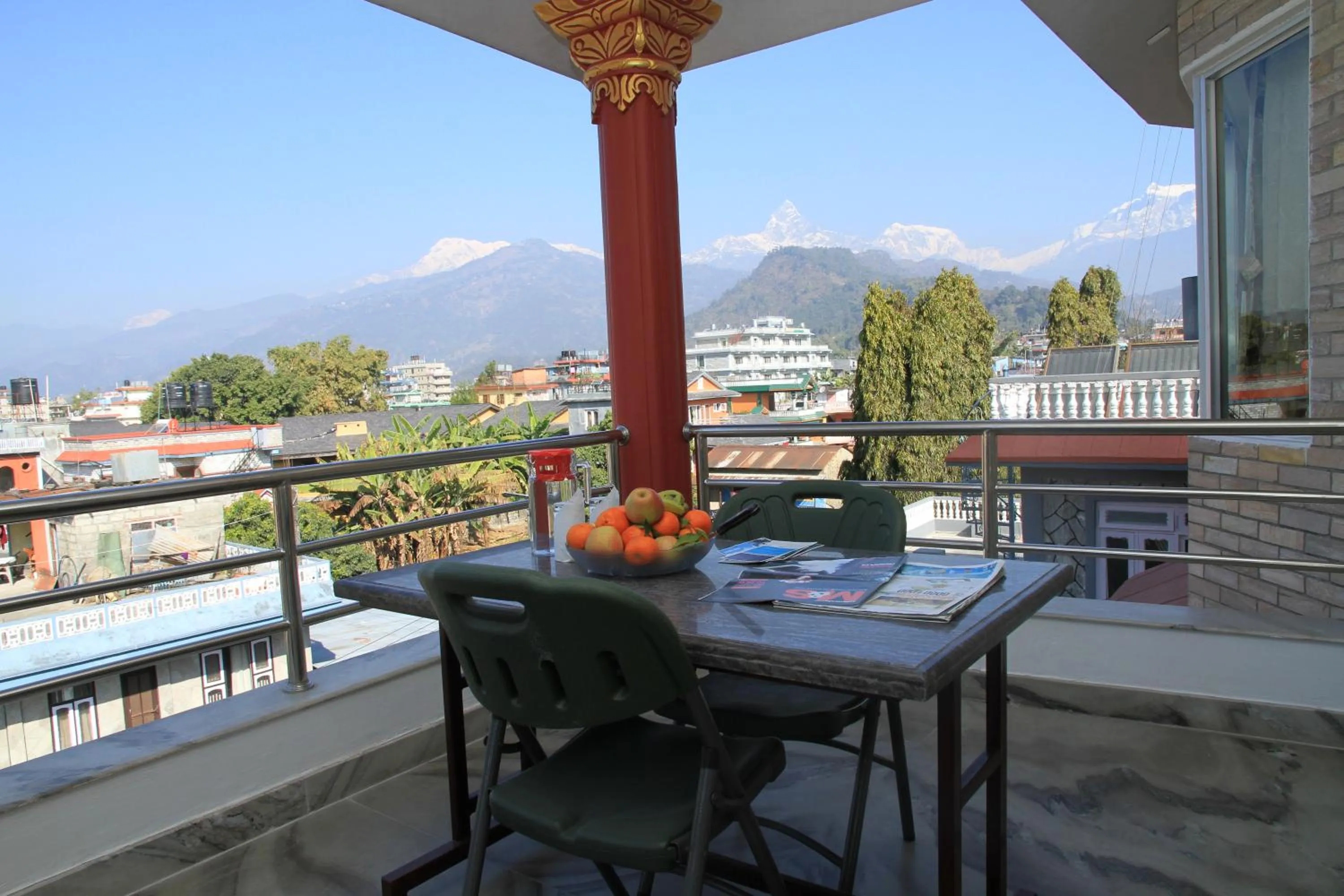 Seating area, Mountain View in Hotel Milarepa Pvt Ltd