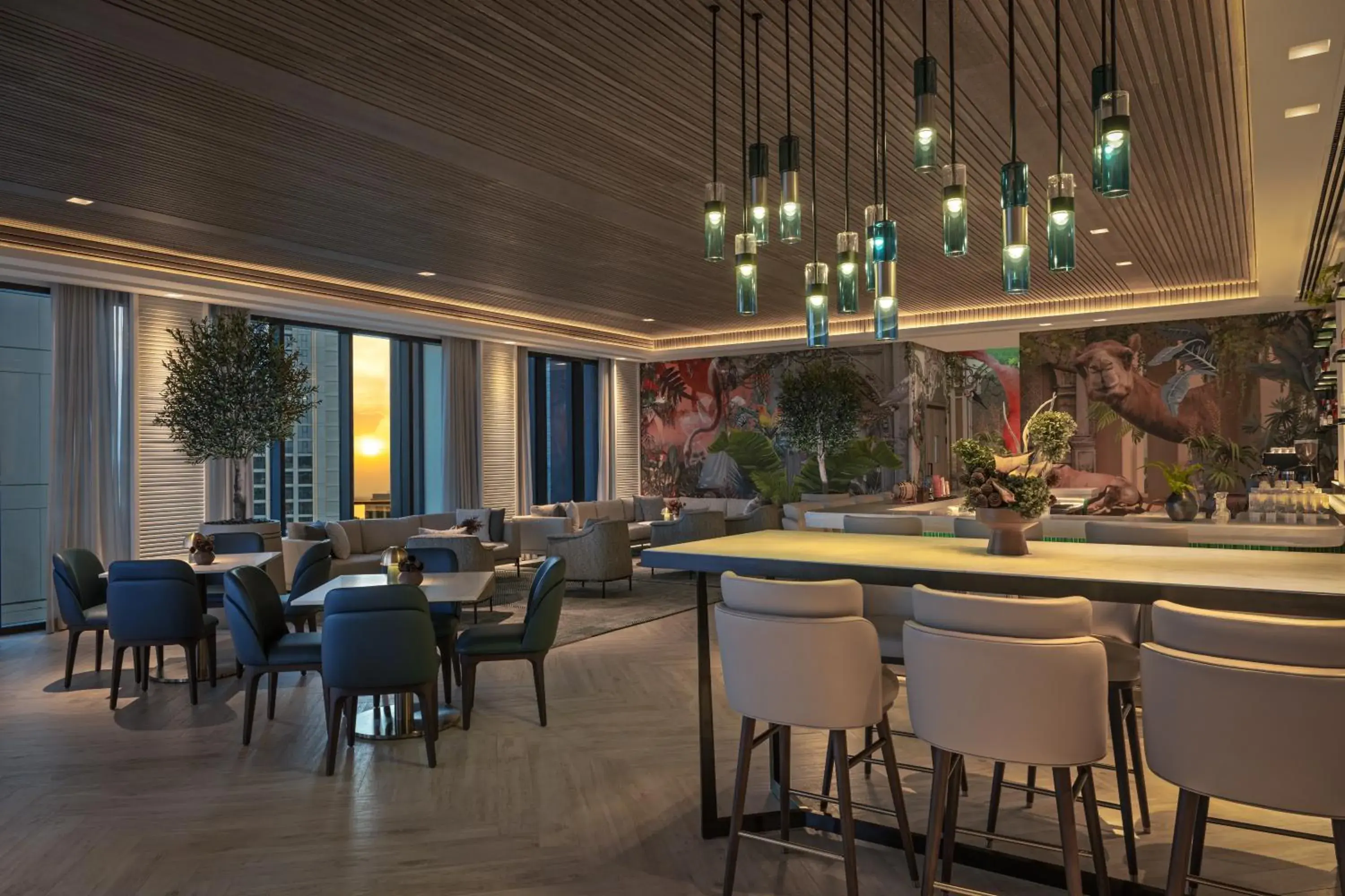 Lounge or bar in Palace Dubai Creek Harbour Lounge or bar in Palace Dubai Creek Harbour