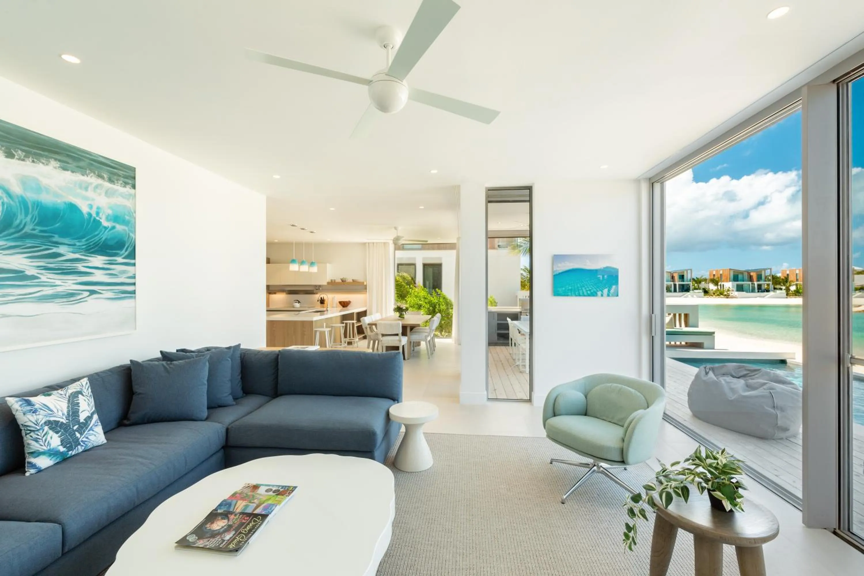 Seating area in South Bank