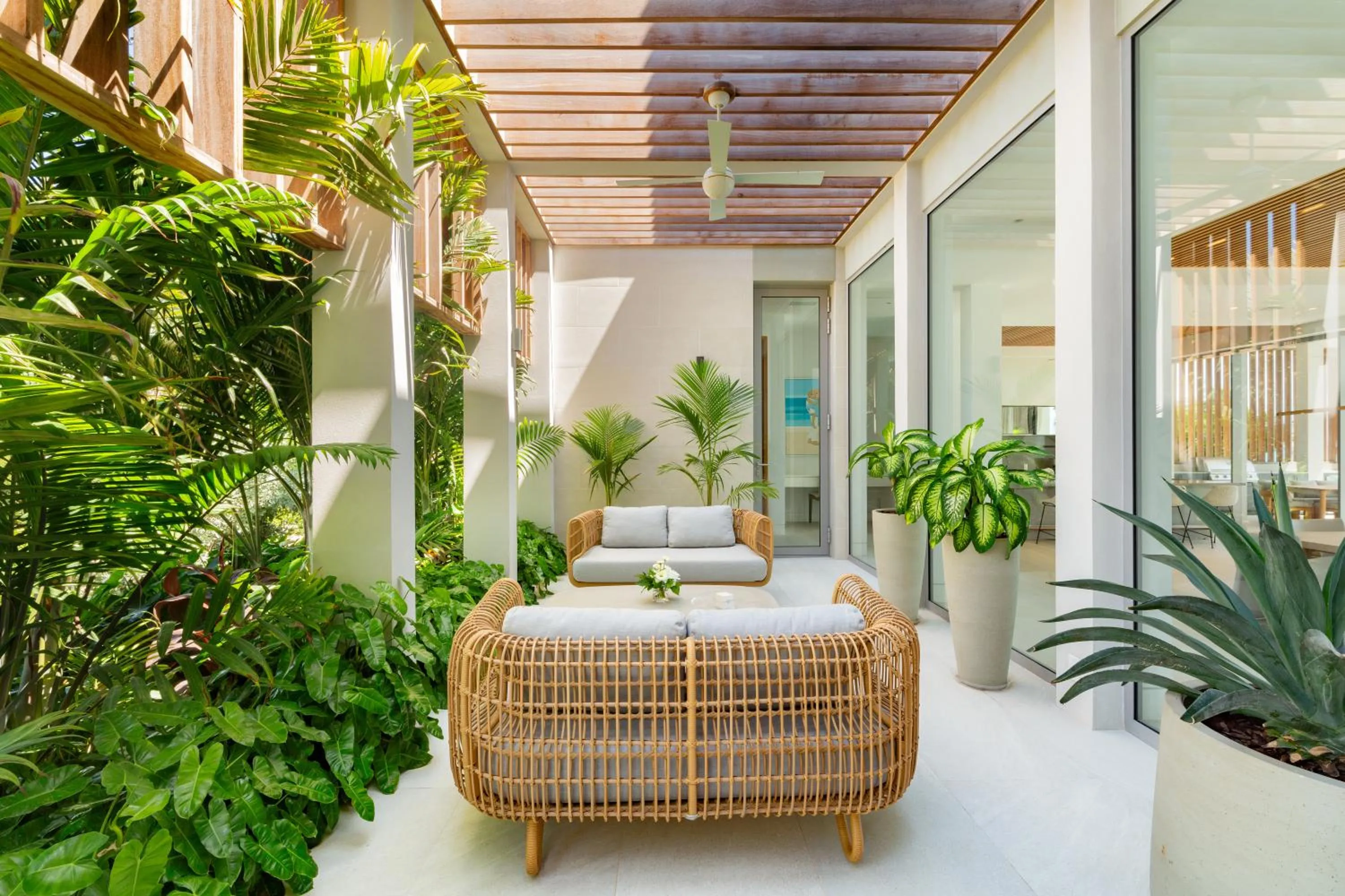 Seating area in South Bank