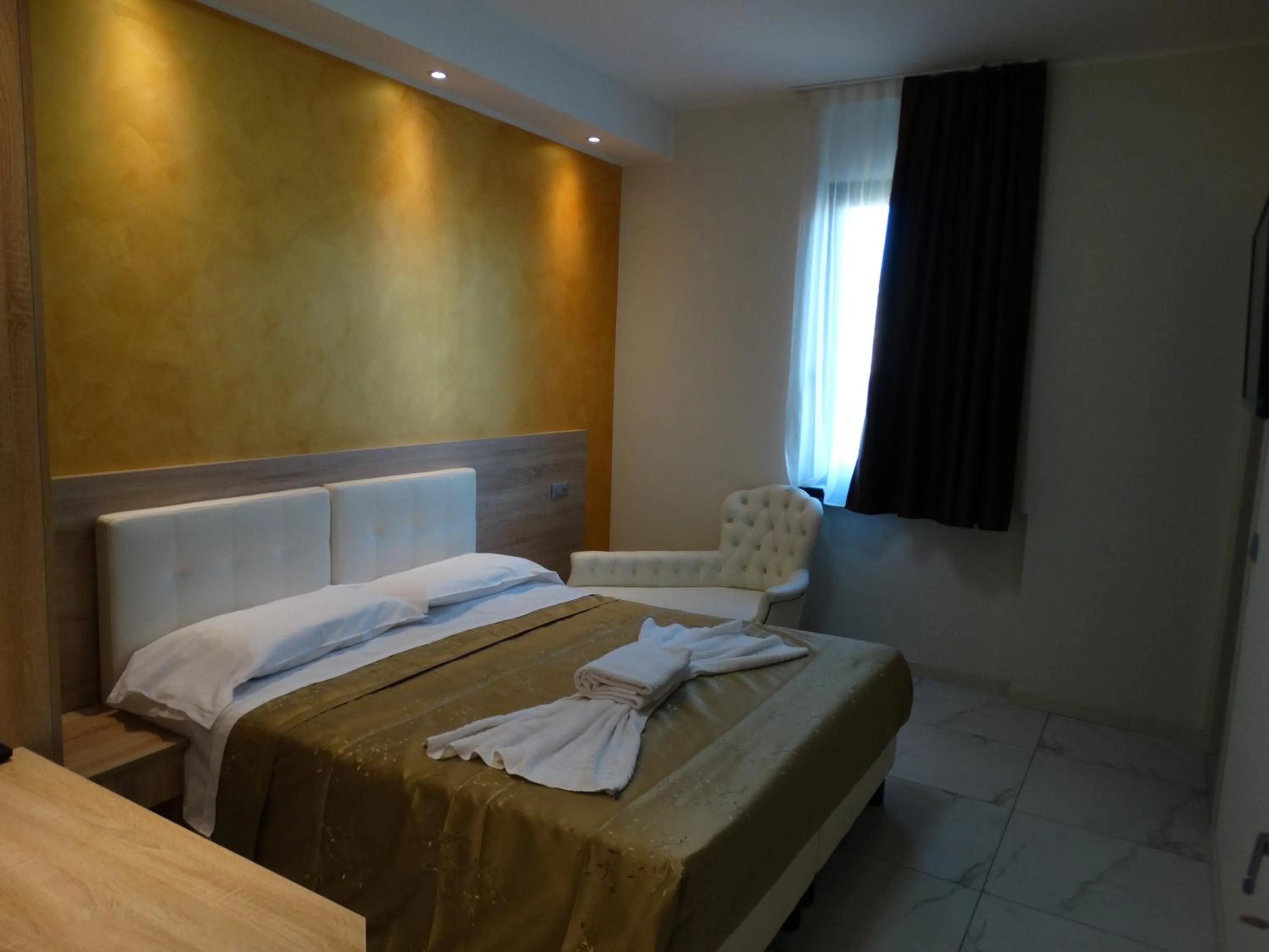 Bed in Hotel Moderno