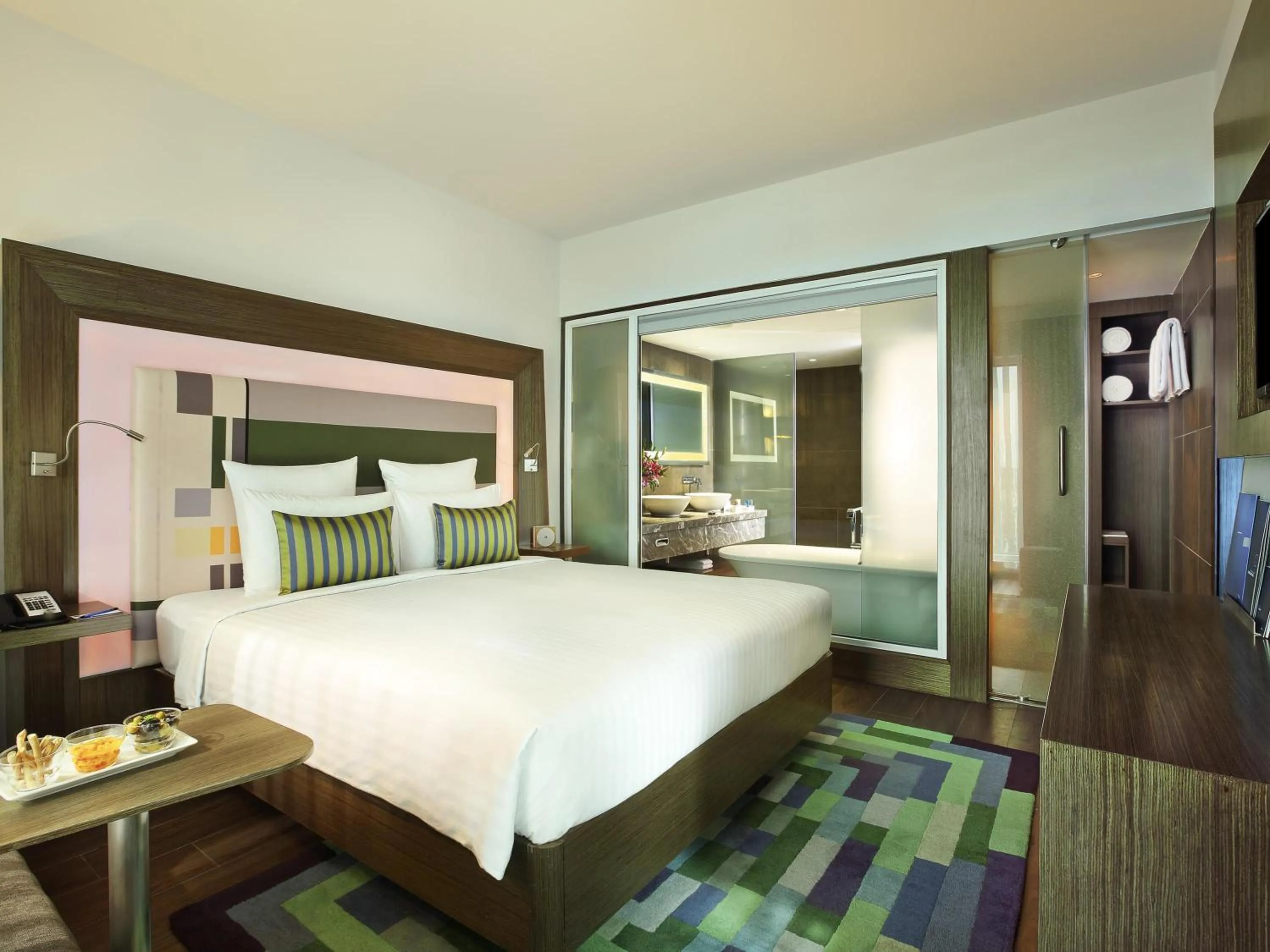 Bedroom, Bed in Novotel Chennai Sipcot
