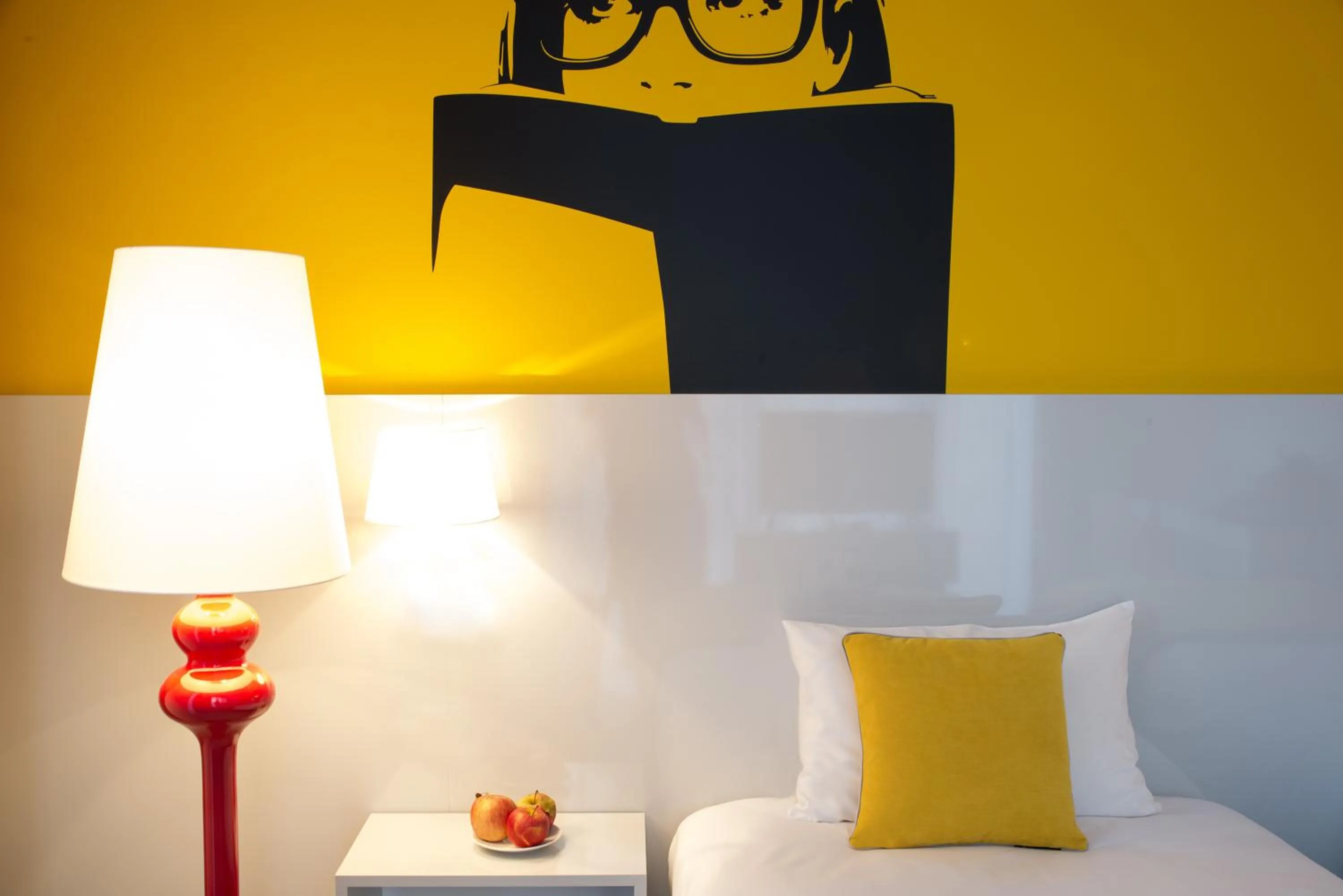 Decorative detail, Bed in Ibis Styles Wroclaw Centrum