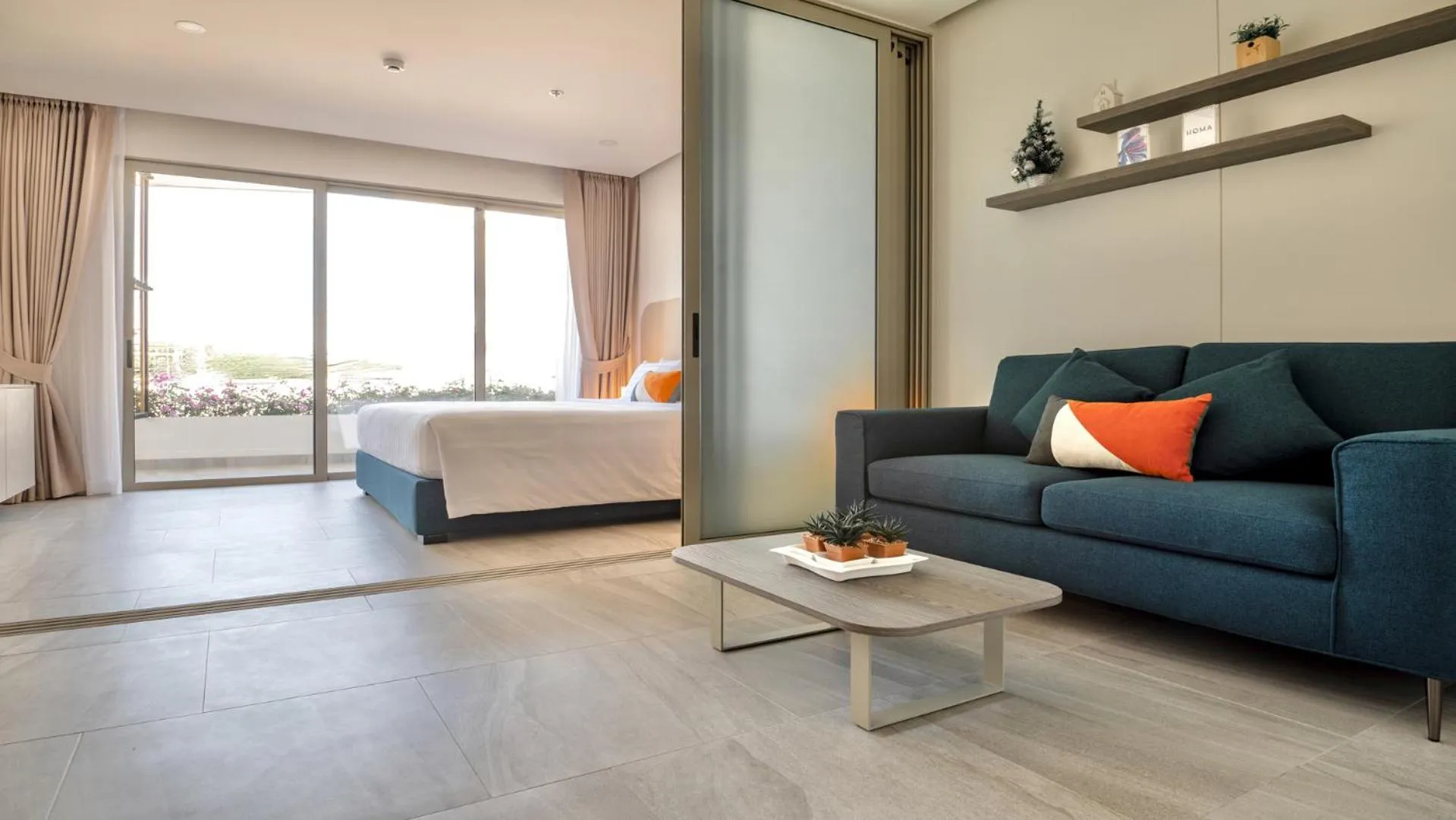 Living room, Bed in HOMA Cherngtalay Phuket