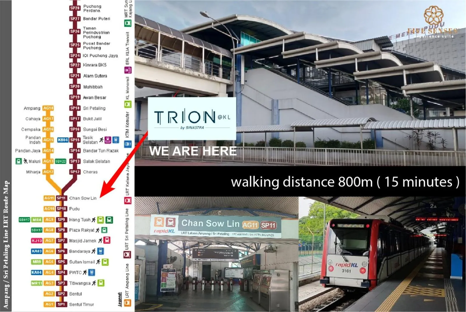 Location in Trion Kuala Lumpur by Five Senses