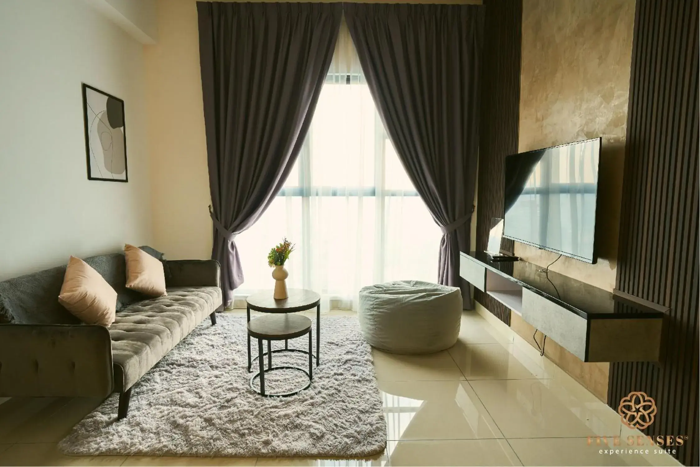 Living room in Trion Kuala Lumpur by Five Senses Living room in Trion Kuala Lumpur by Five Senses