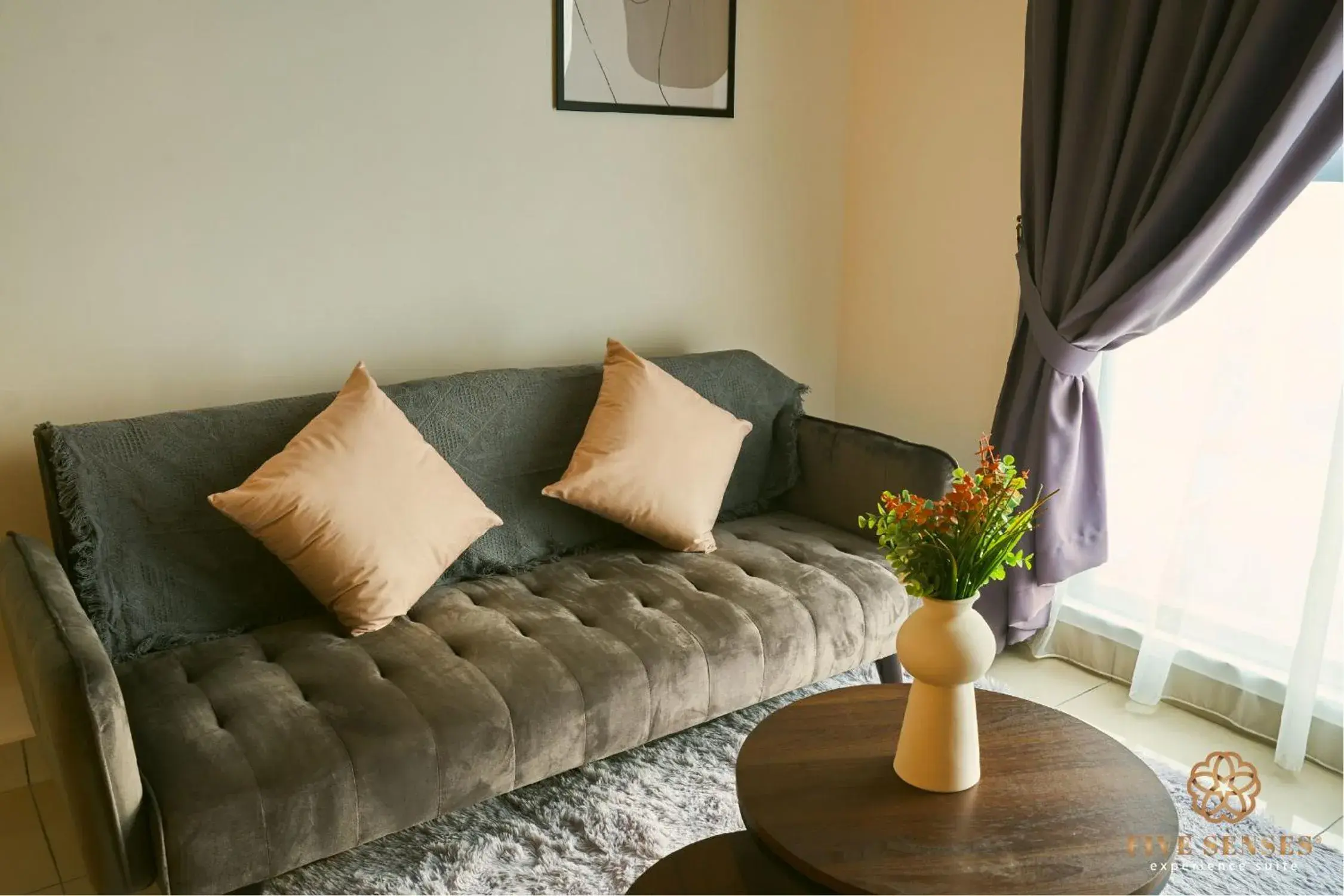 Living room in Trion Kuala Lumpur by Five Senses Living room in Trion Kuala Lumpur by Five Senses