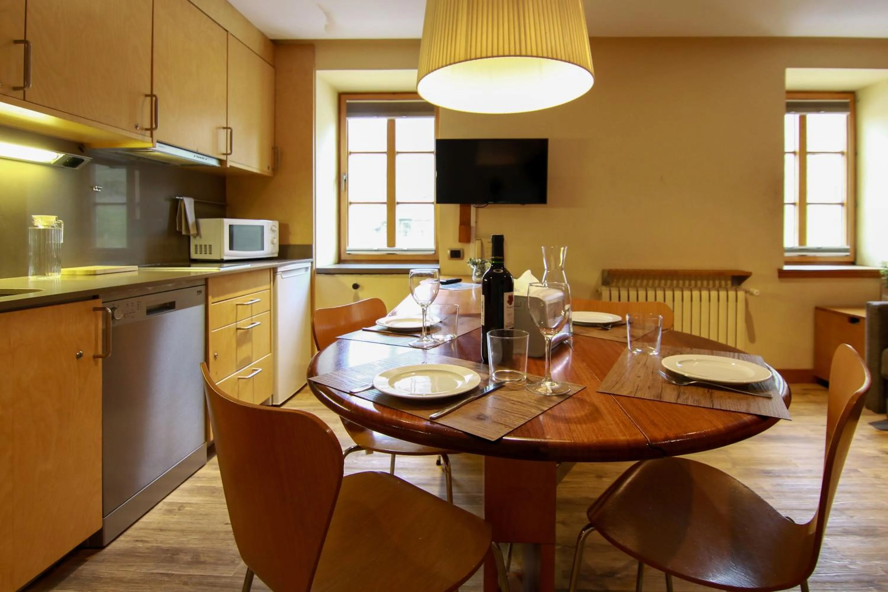 Dining area in Apartaments Vall de Núria