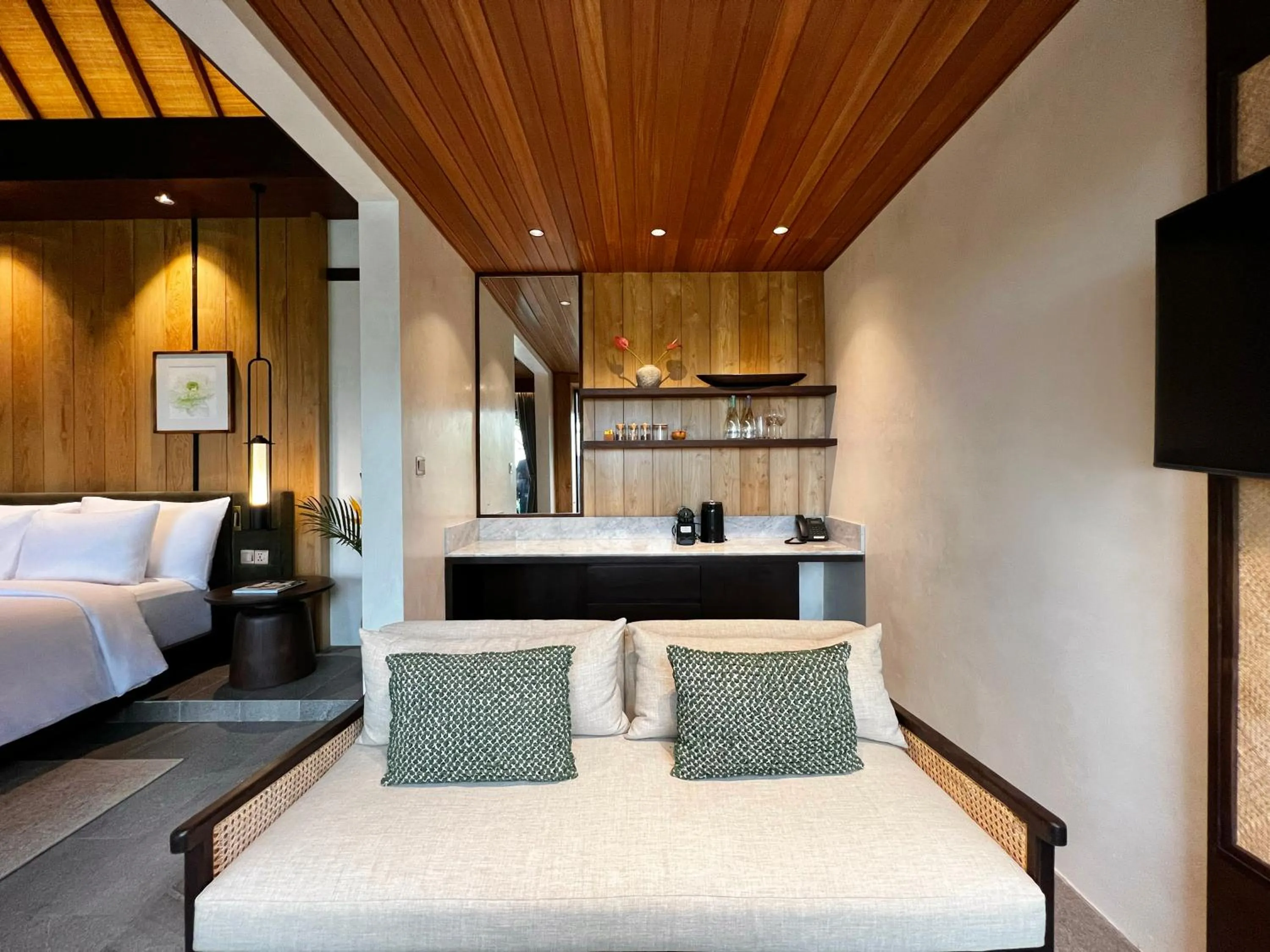 Living room, Bed in The Ridge Bali