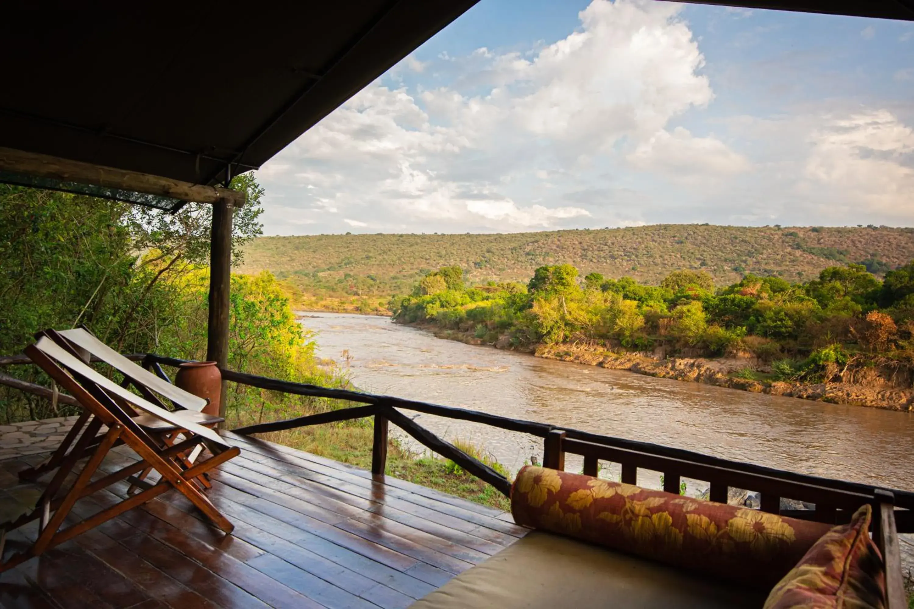 River view in Karen Blixen Camp Masai Mara River view in Karen Blixen Camp Masai Mara