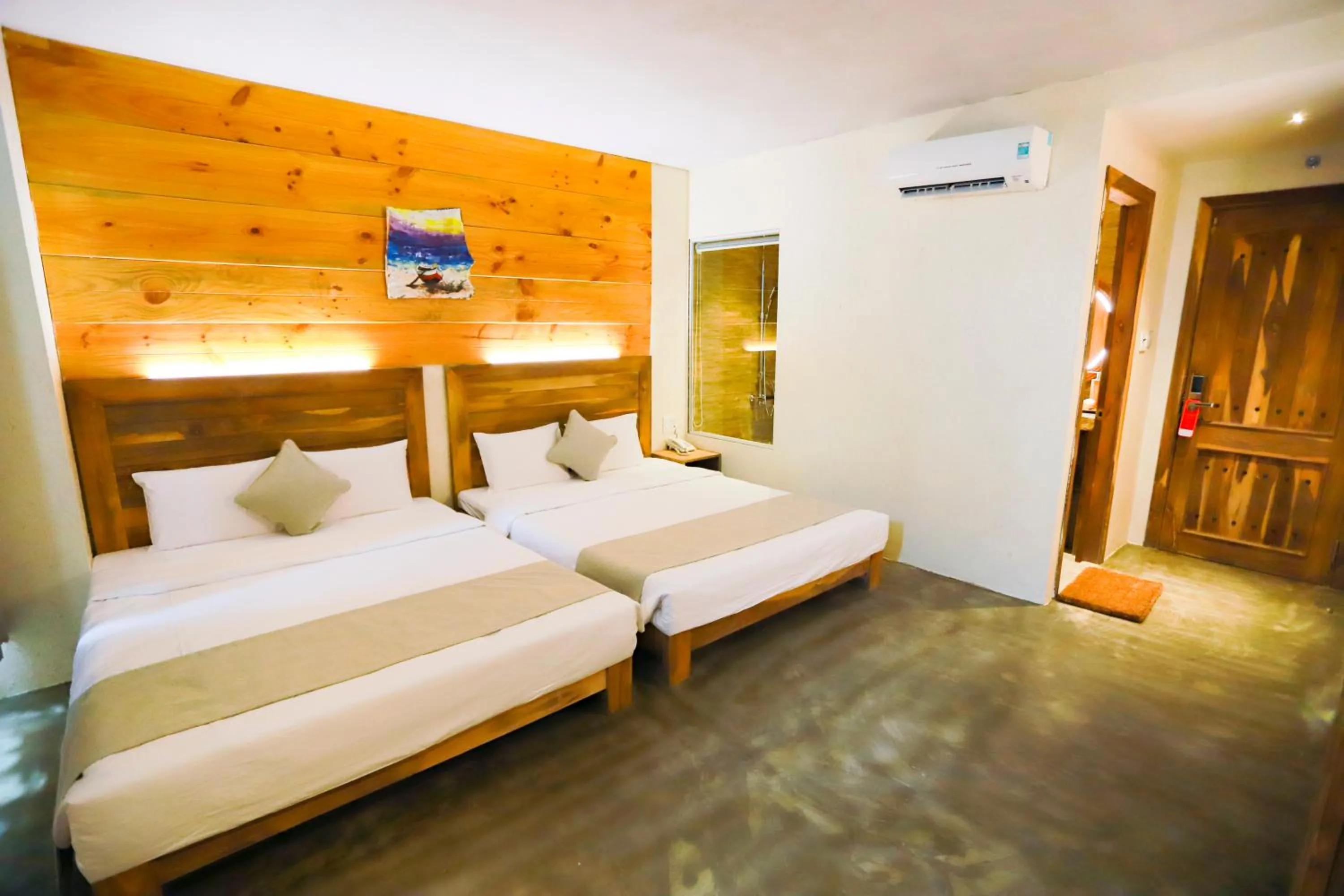 Bed in Rustic Hotel Quy Nhon Powered by ASTON
