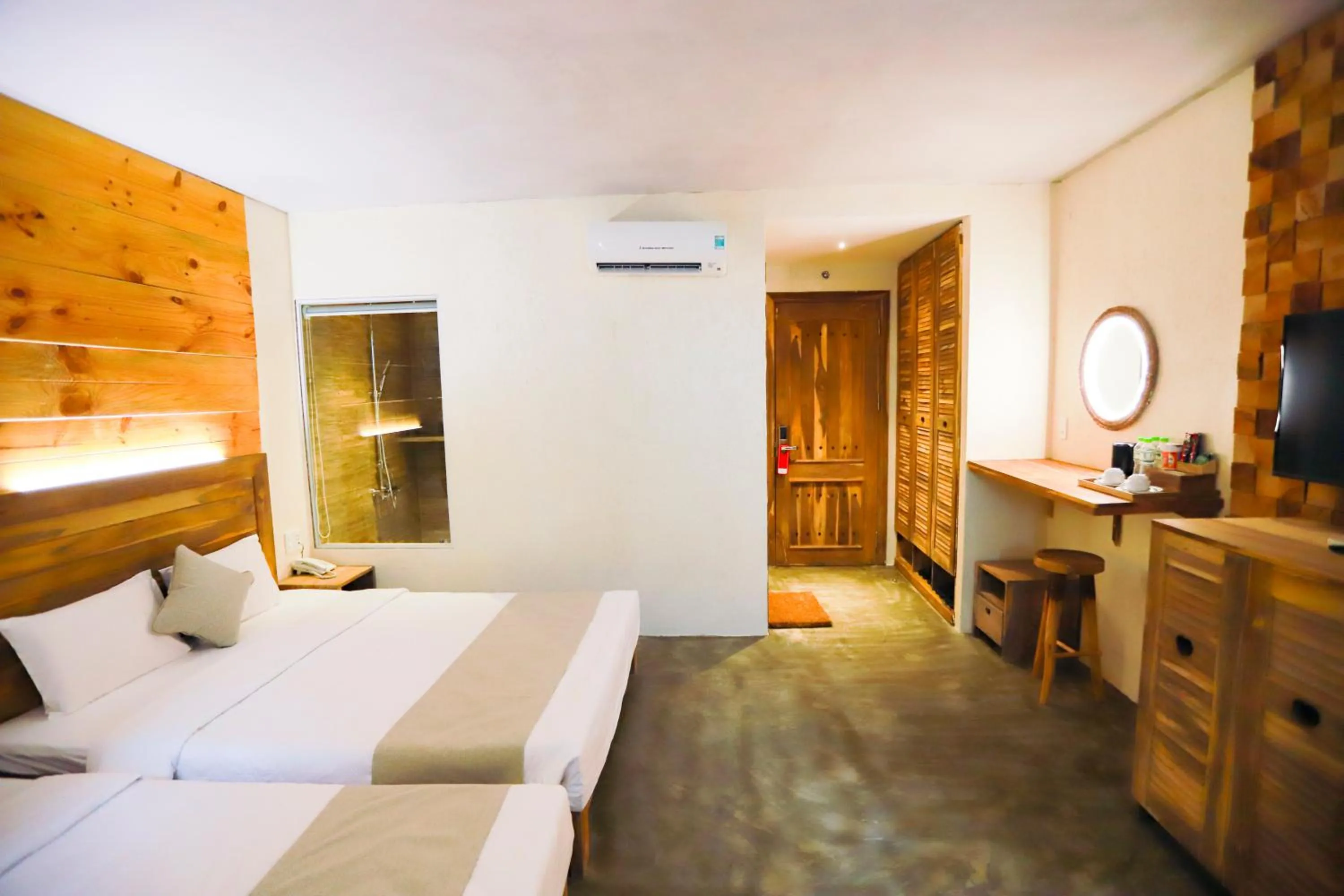 Bed in Rustic Hotel Quy Nhon Powered by ASTON