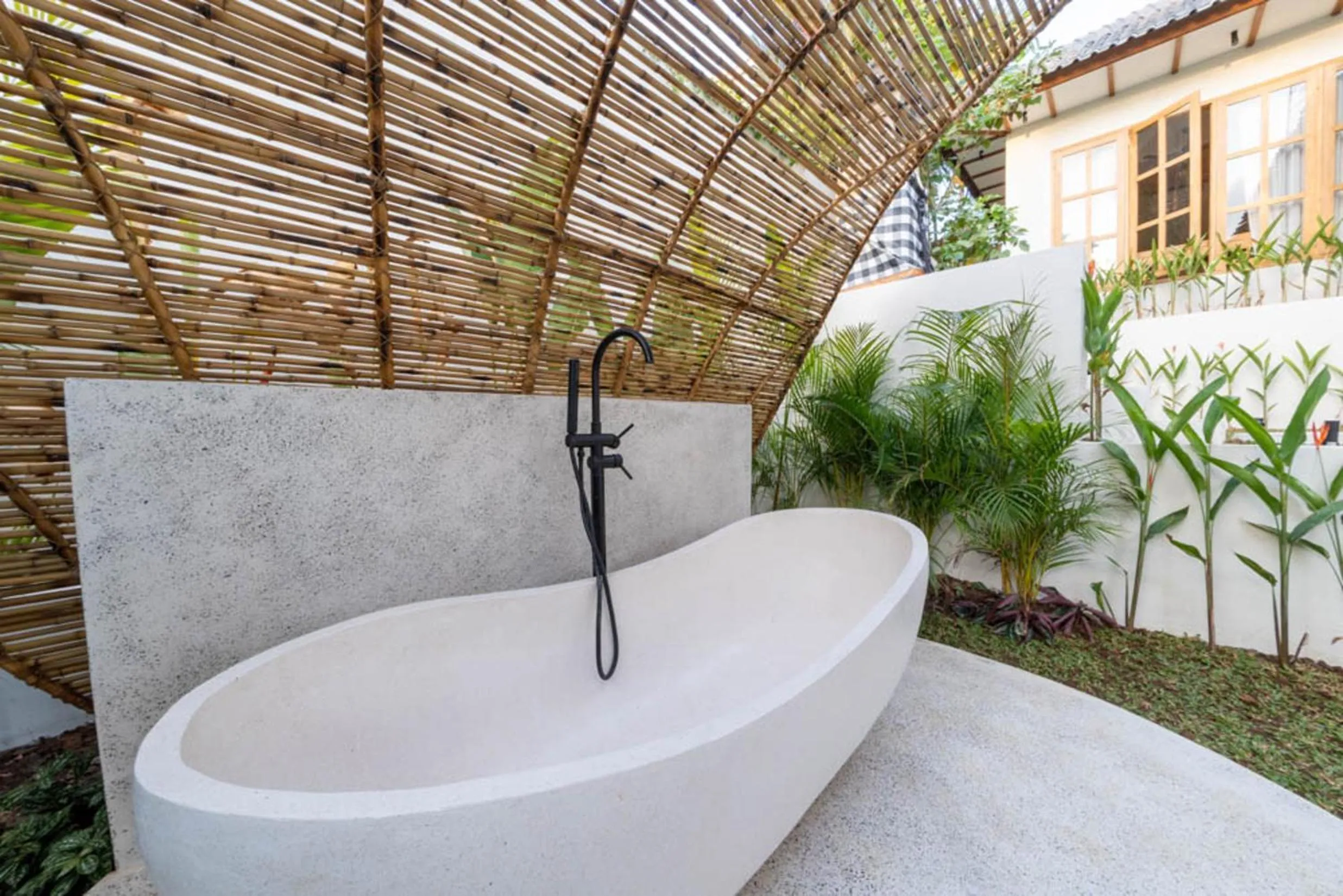 Open Air Bath in Semiramida Villa by EVDEkimi - Elegant 2BR with Pool, Open-air bath, Patio