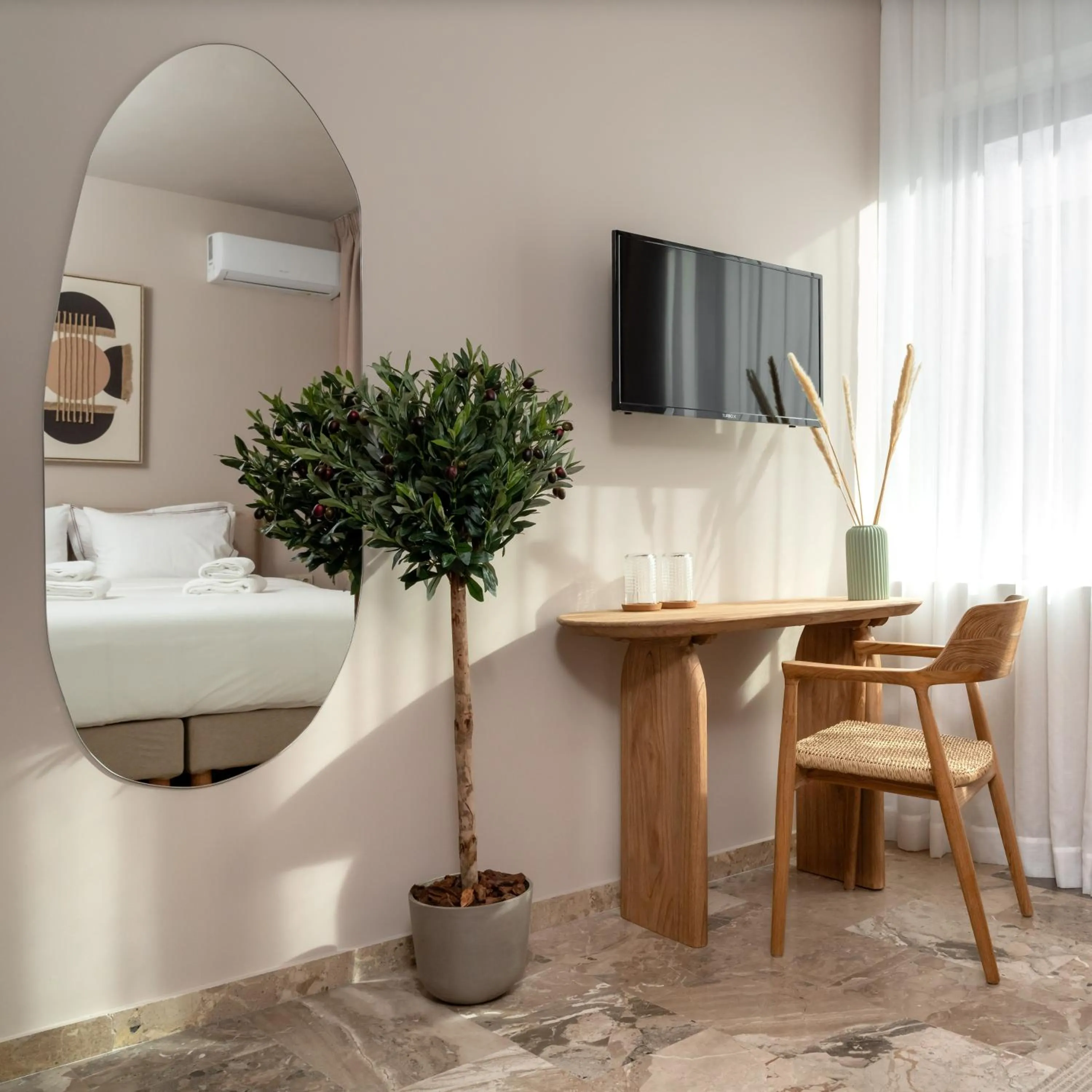 Bed in Num Suites & Lofts Athens