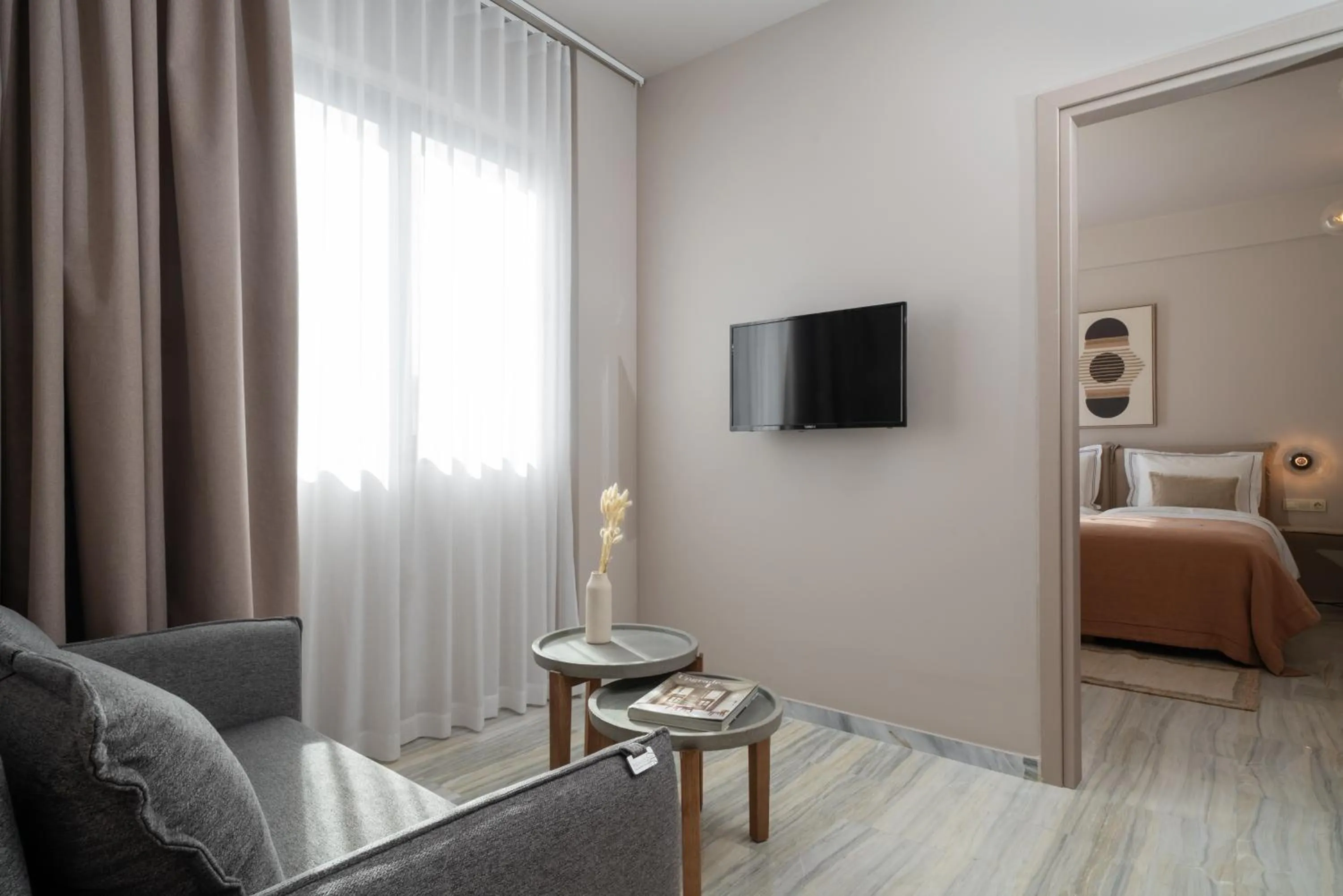 Bed in Num Suites & Lofts Athens