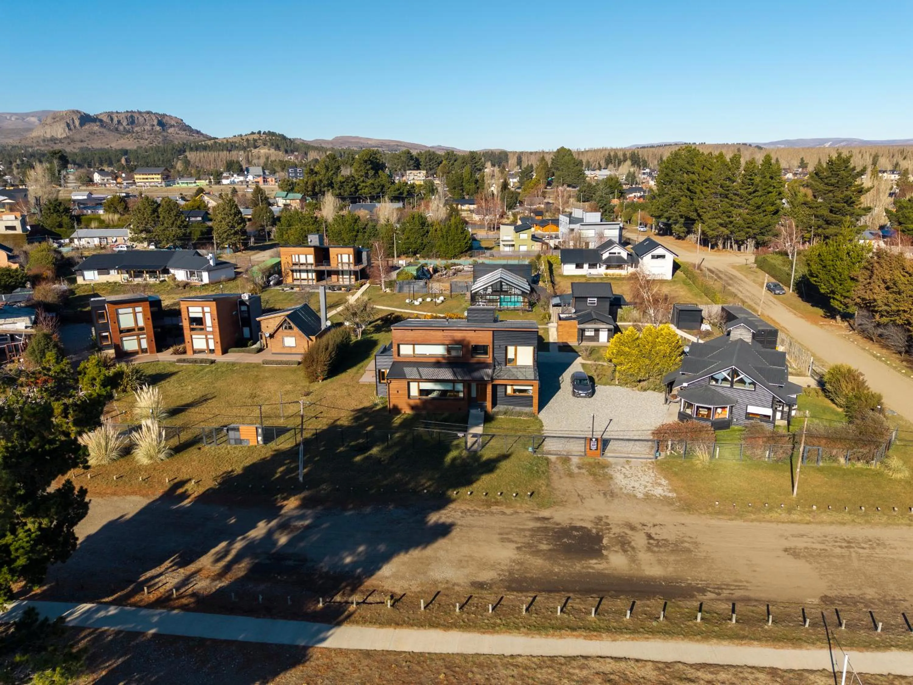 Bird's eye view in Luna Llena Dina Huapi