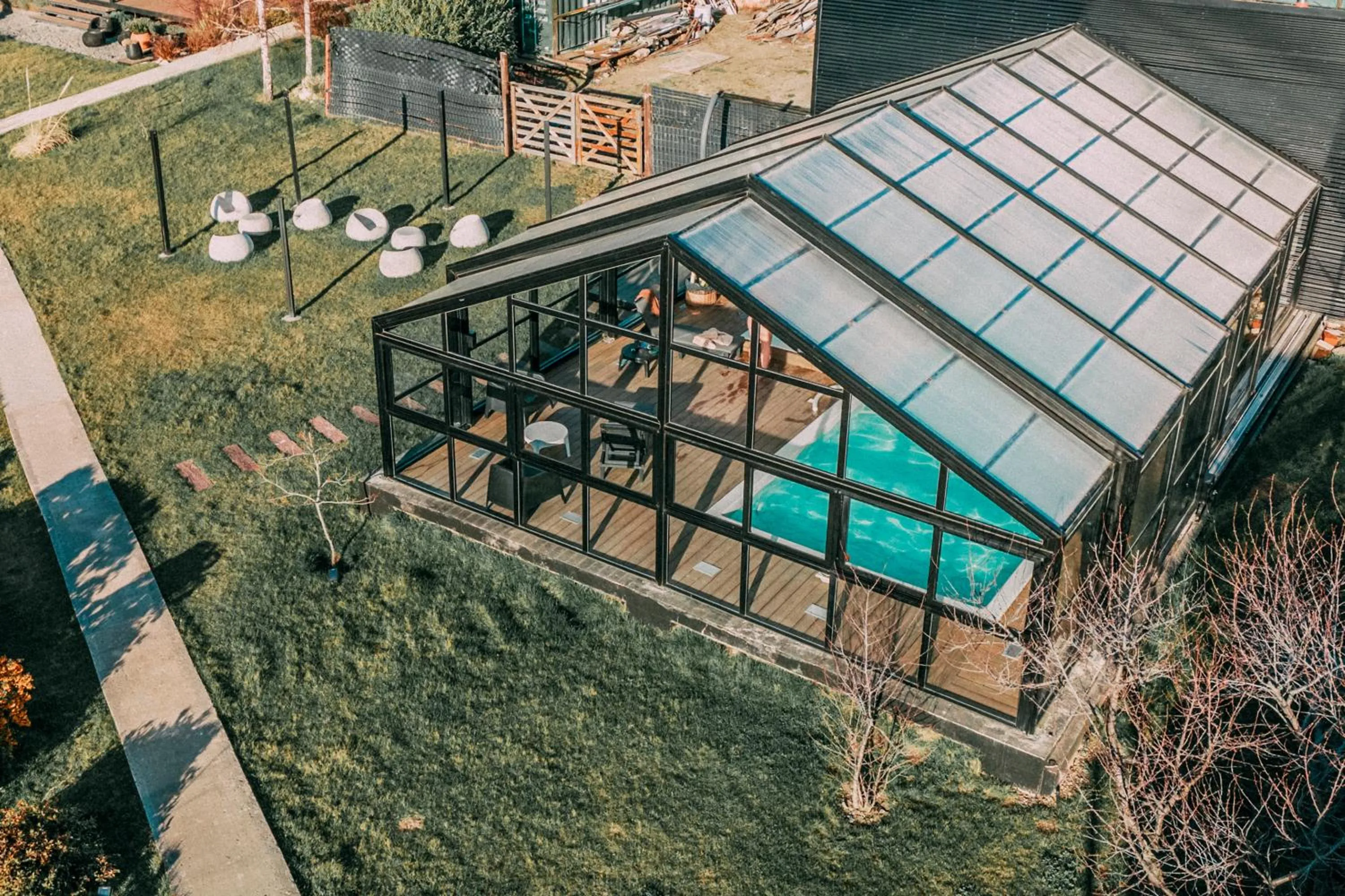 Bird's eye view in Luna Llena Dina Huapi