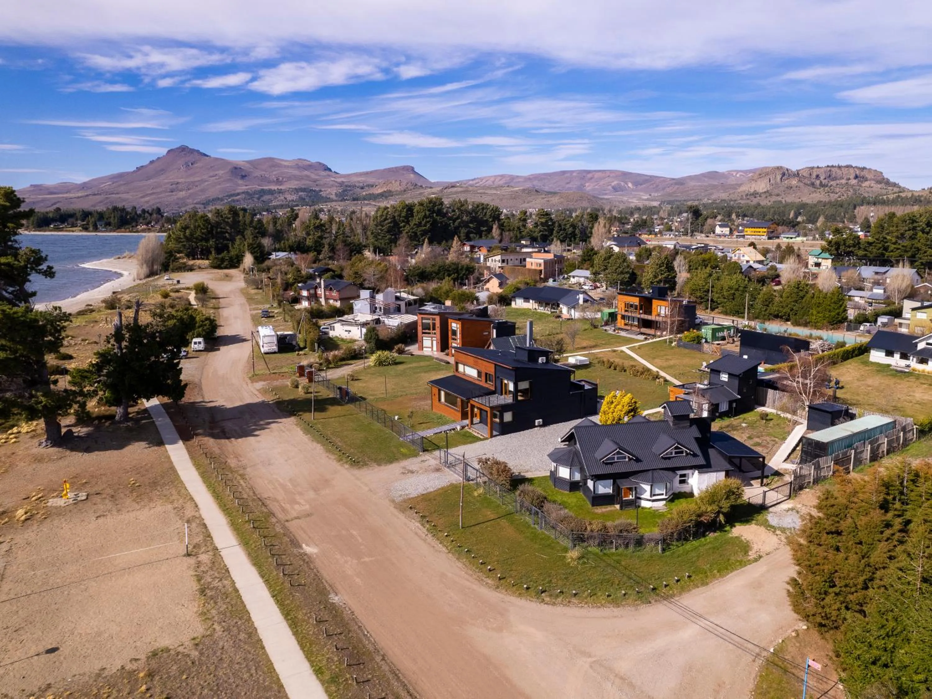 Bird's eye view in Luna Llena Dina Huapi