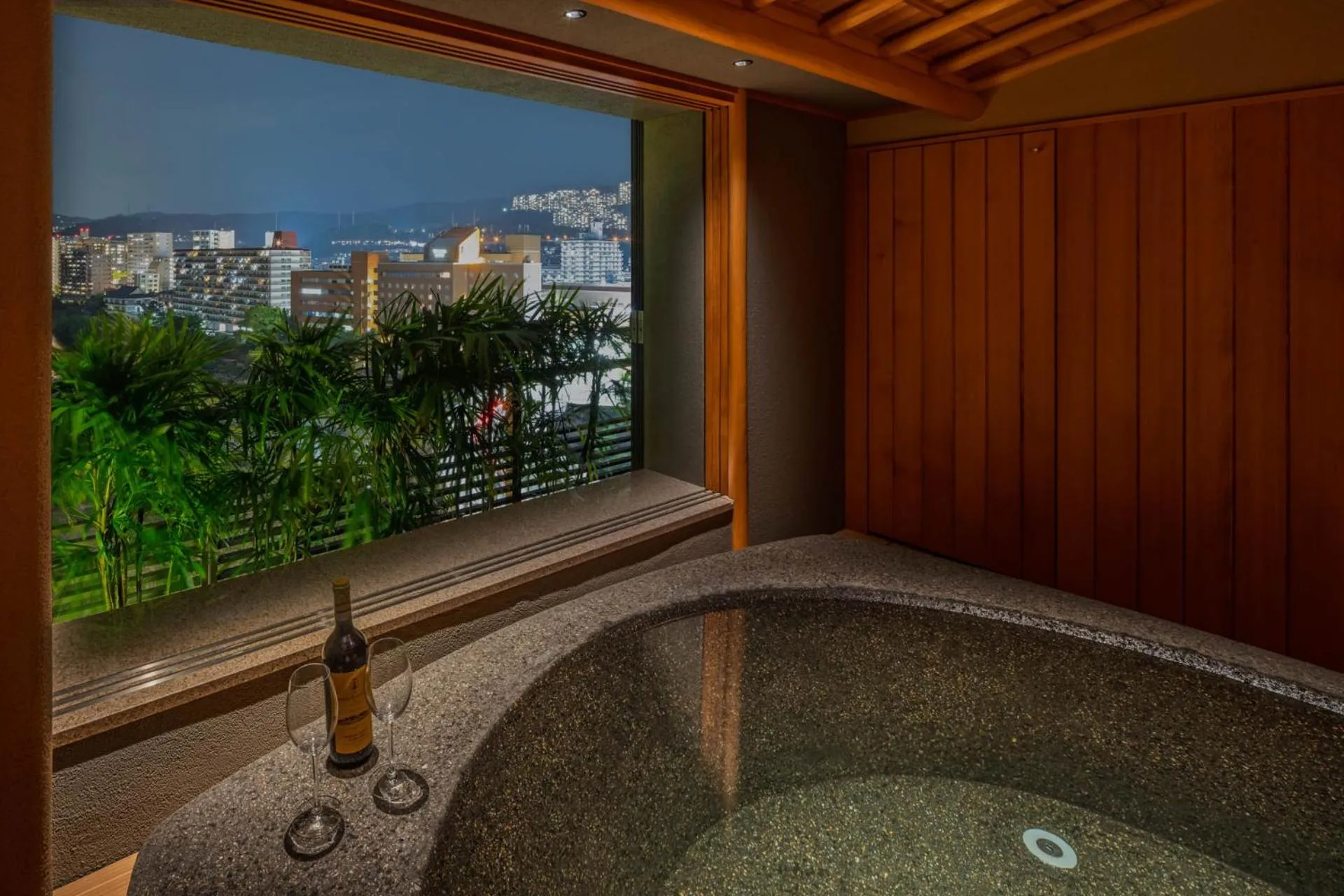 Open Air Bath in Hotel Wakamizu