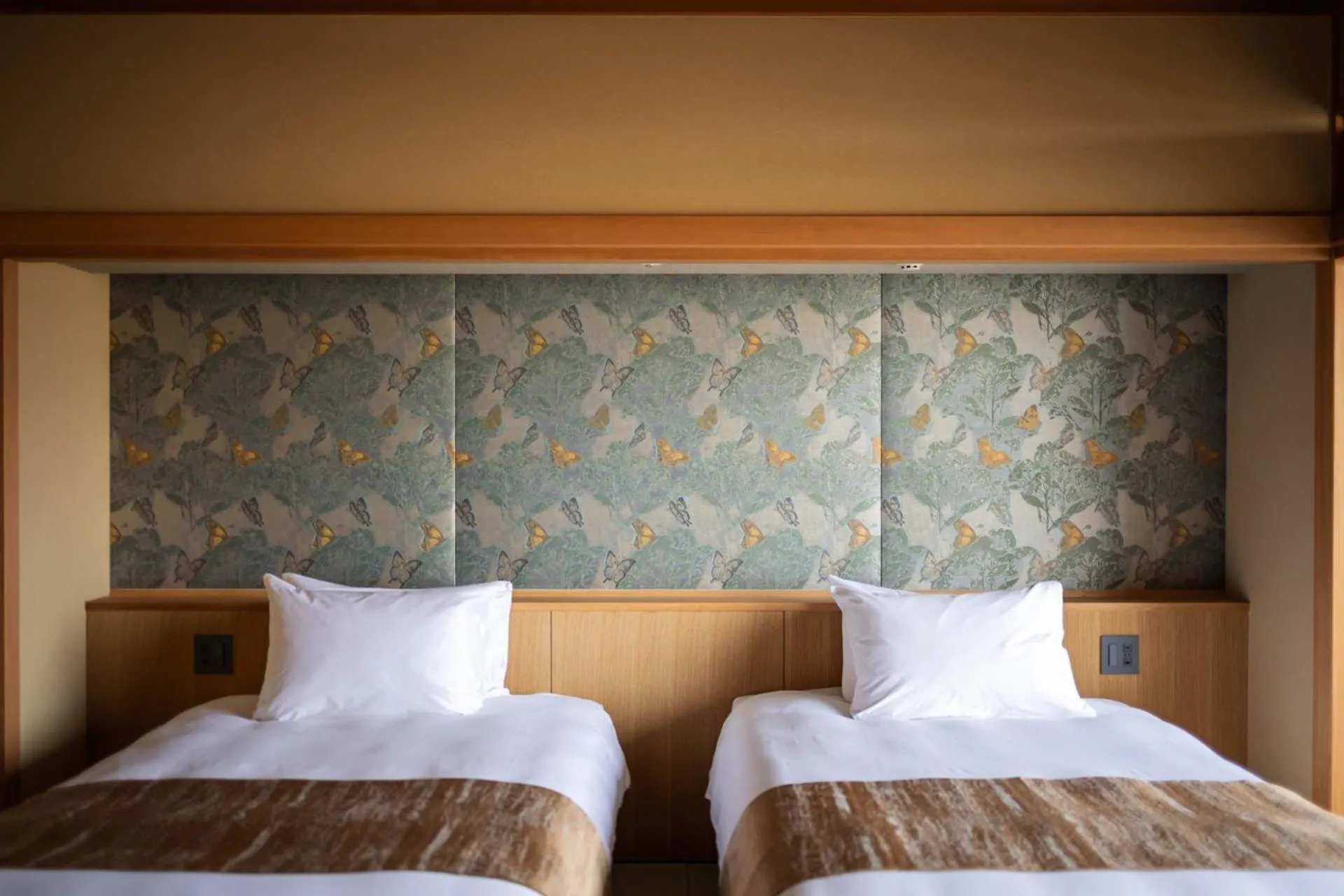 Bed in Hotel Wakamizu