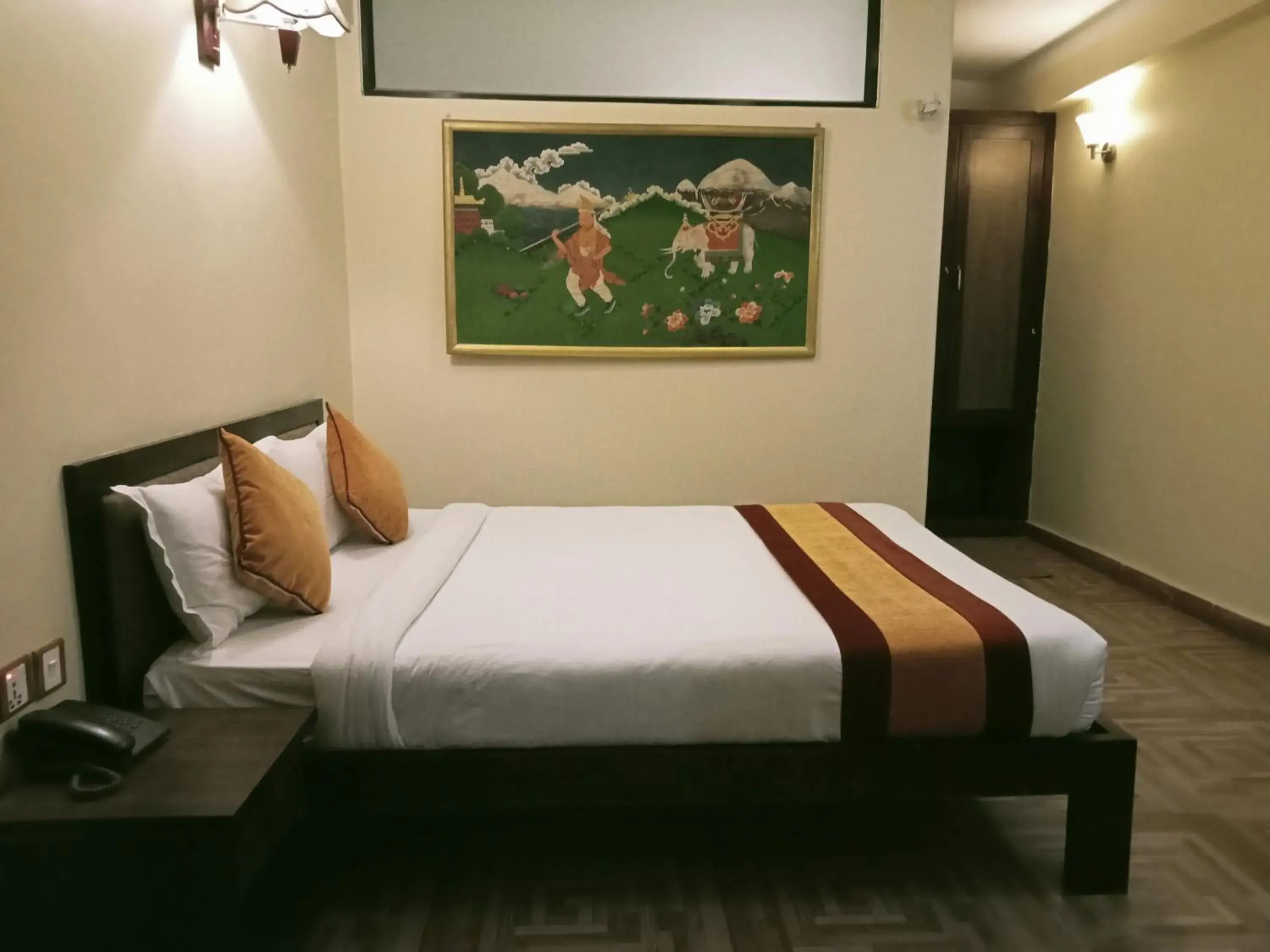 Bed in Boudha Stupa View Guest House Bed in Boudha Stupa View Guest House