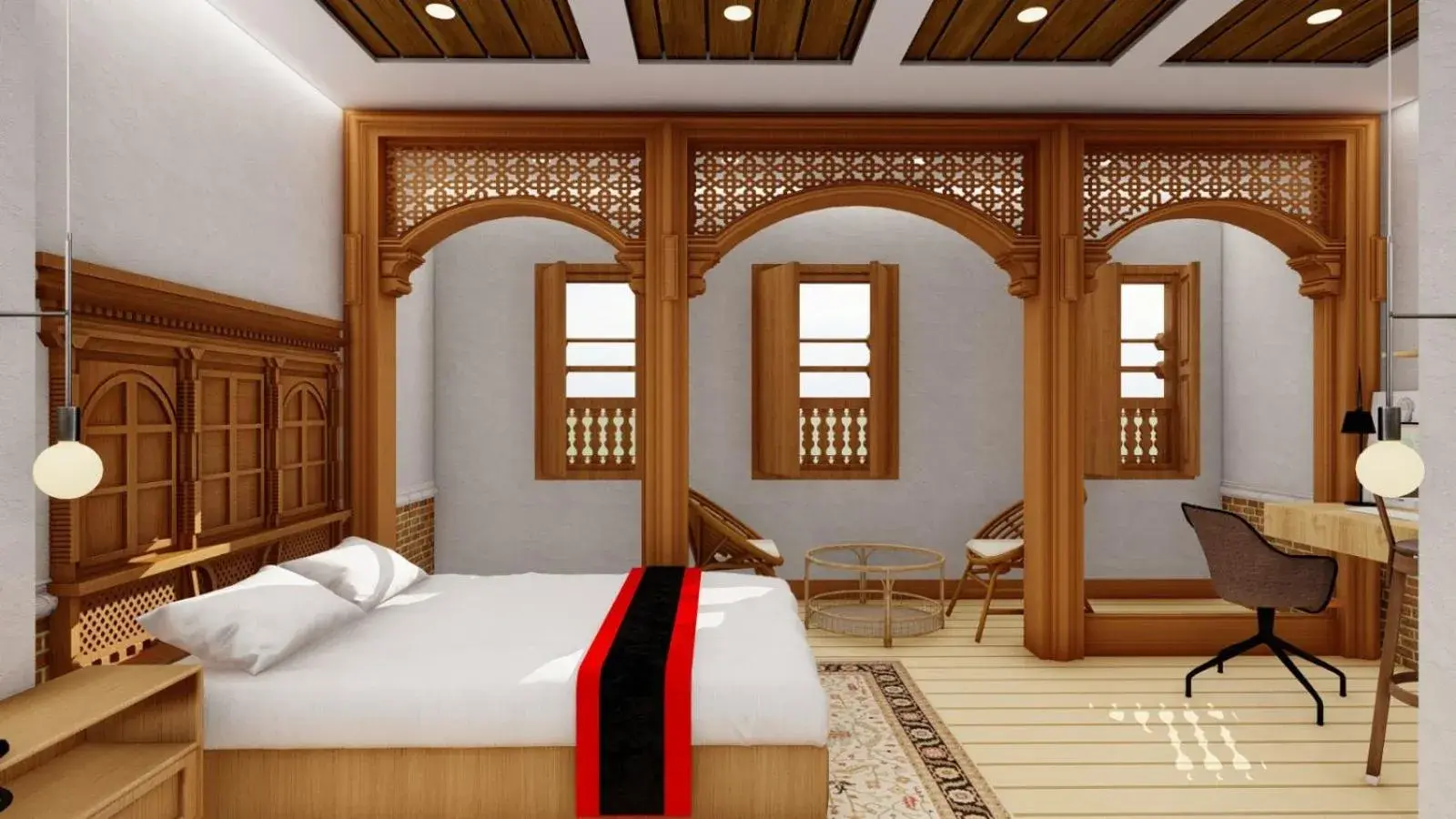 Bed in Boudha Stupa View Guest House Bed in Boudha Stupa View Guest House