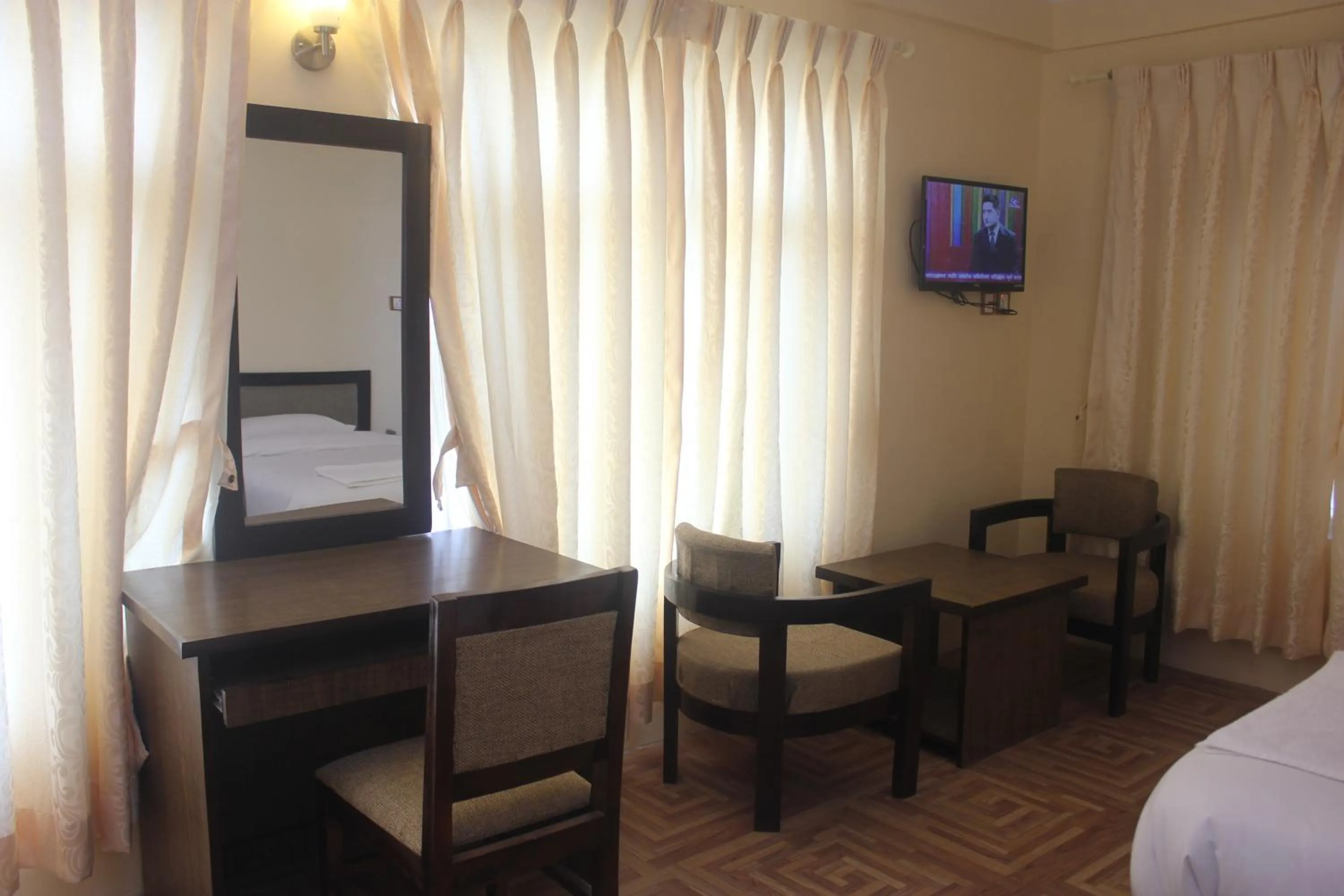 View (from property/room), Bed in Boudha Stupa View Guest House