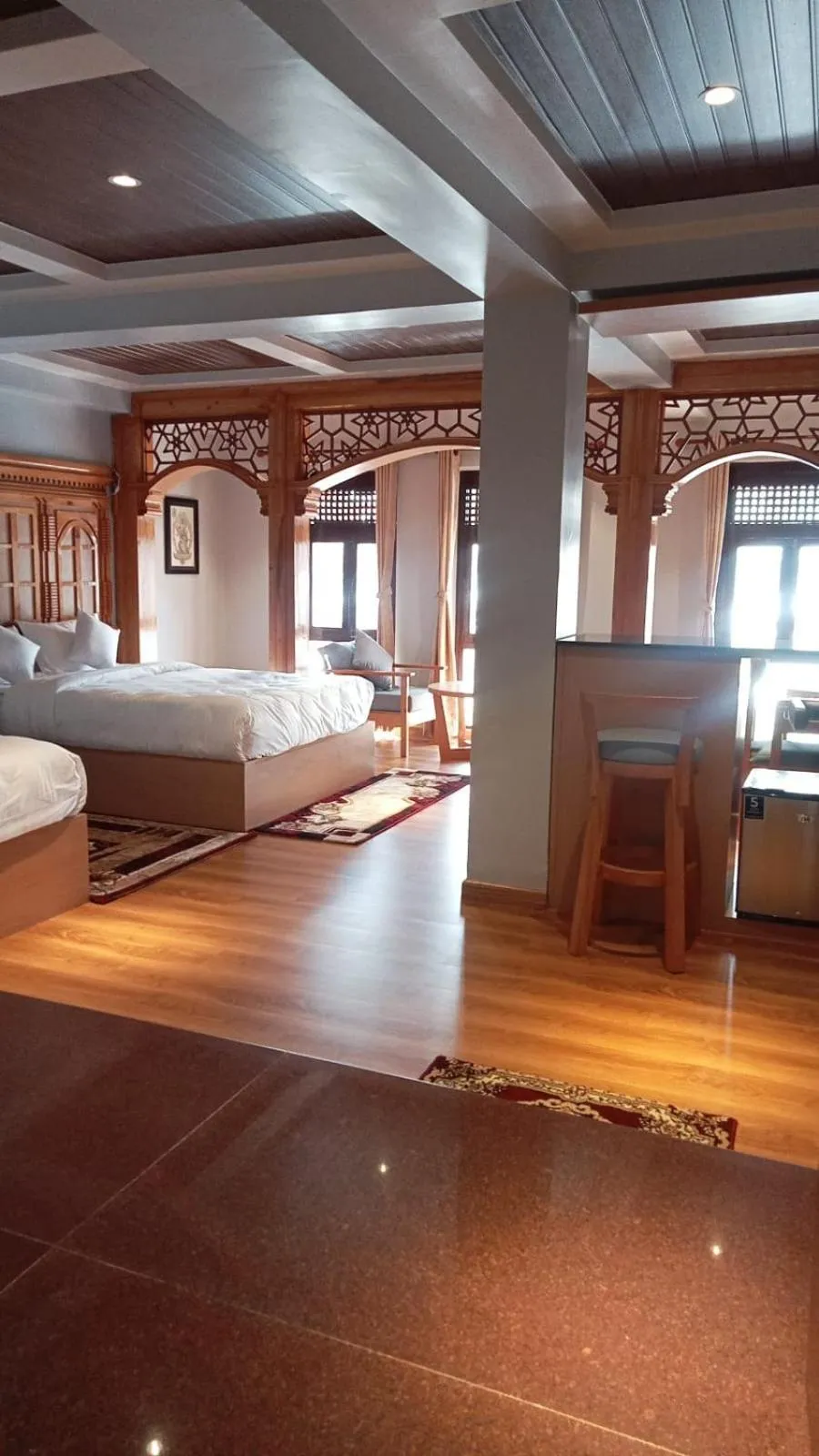 View (from property/room), Bed in Boudha Stupa View Guest House