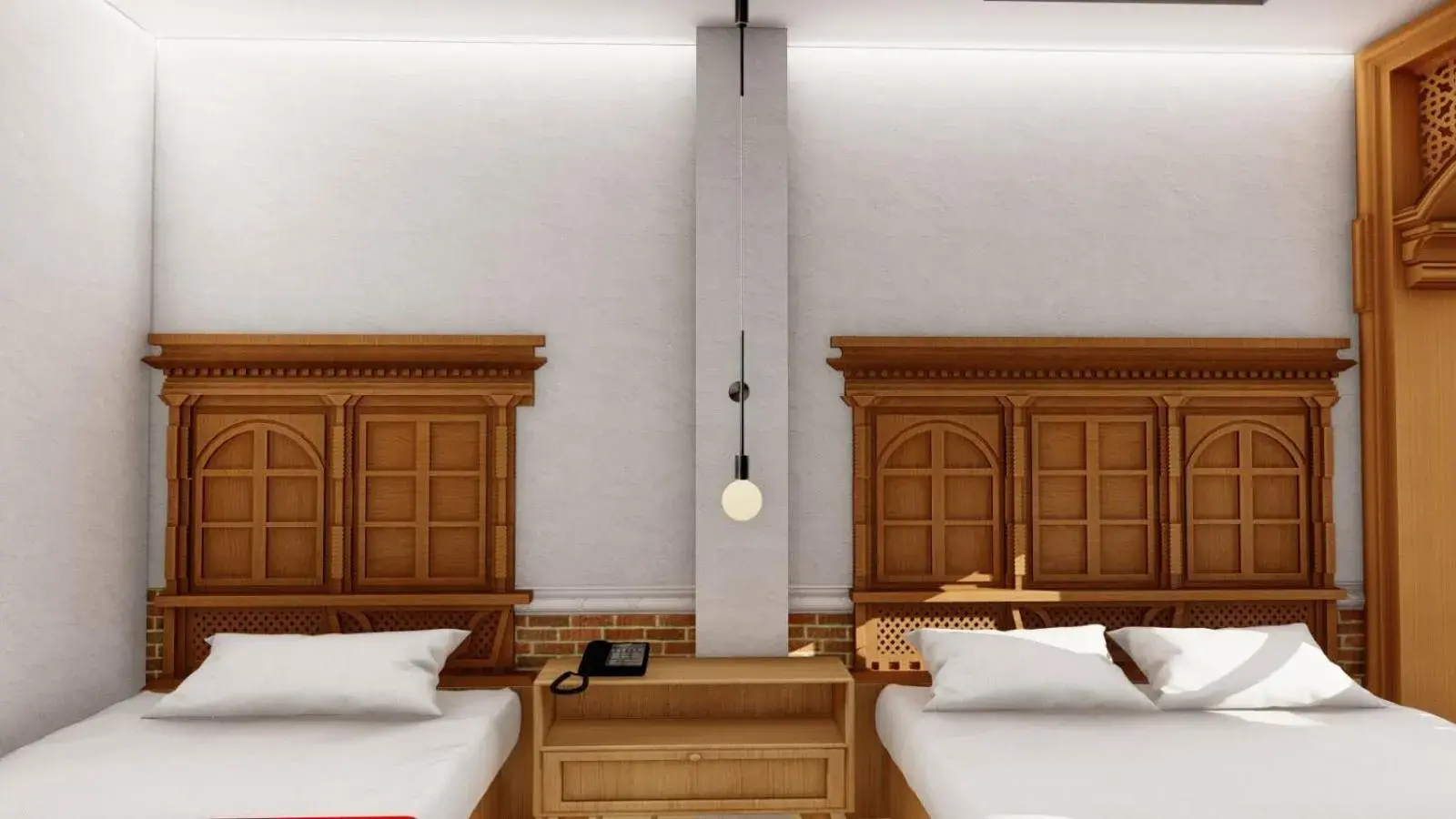 Bed in Boudha Stupa View Guest House Bed in Boudha Stupa View Guest House