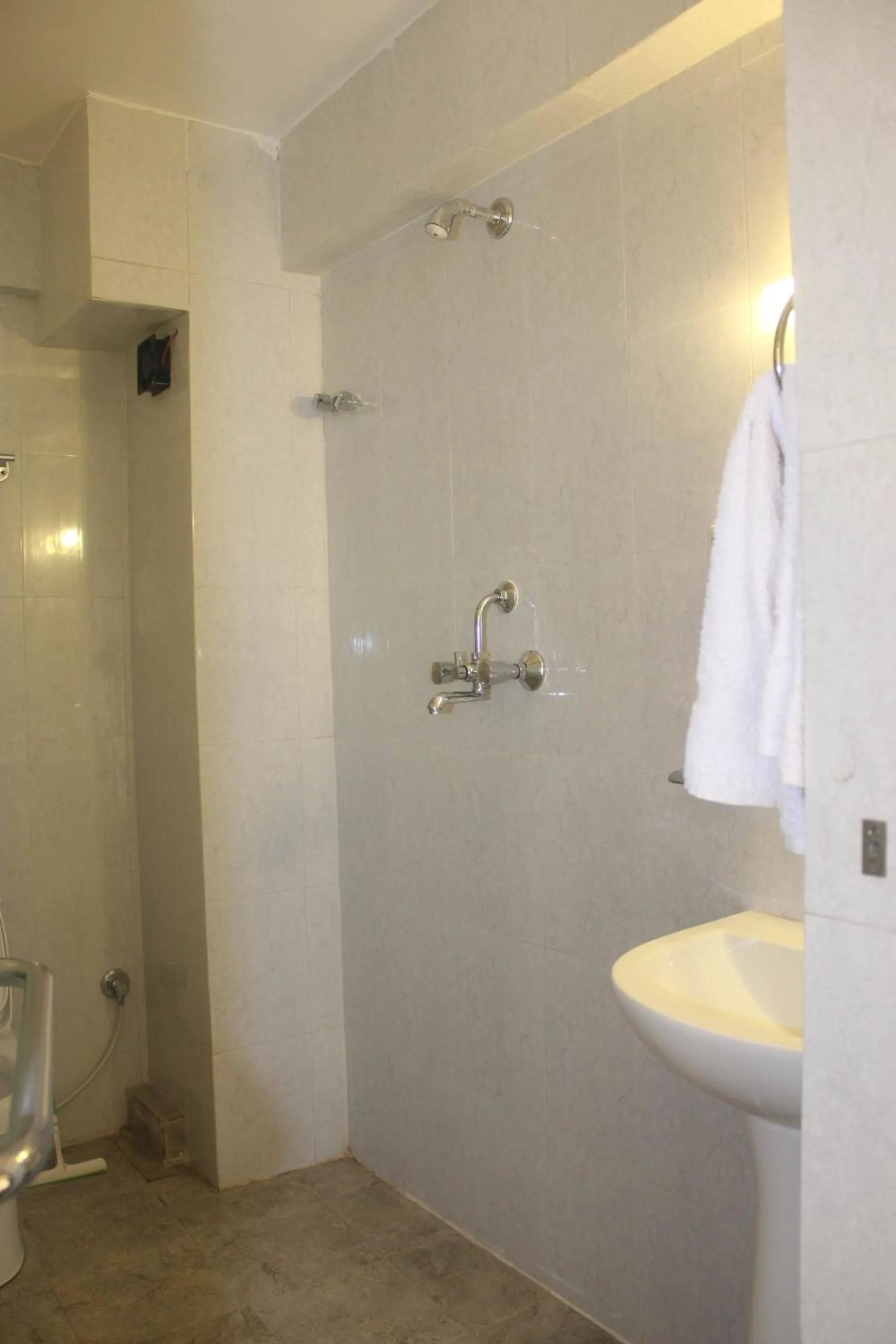 Shower in Boudha Stupa View Guest House